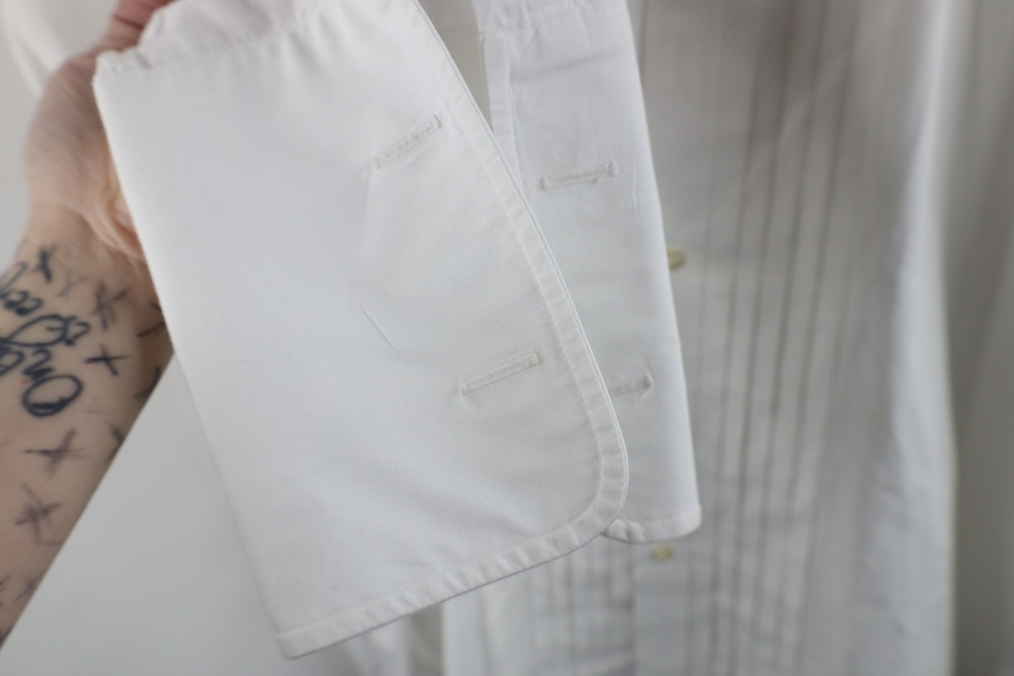 Jos. A. Bank × Vintage Jos A Bank French Cuff Tuxedo Prom Button Dress Shirt White Size US M / EU 48-50 / 2 - 7 Thumbnail