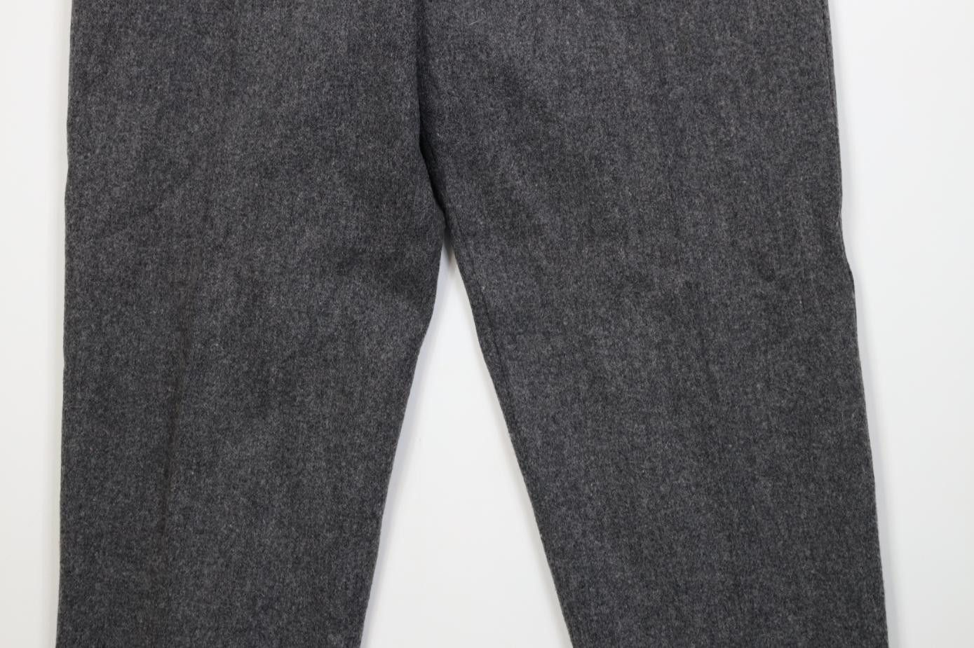Vintage Vintage 90s Streetwear Wool Pants Businesscore Gray Size 32" / US 10 / IT 46 - 3 Thumbnail
