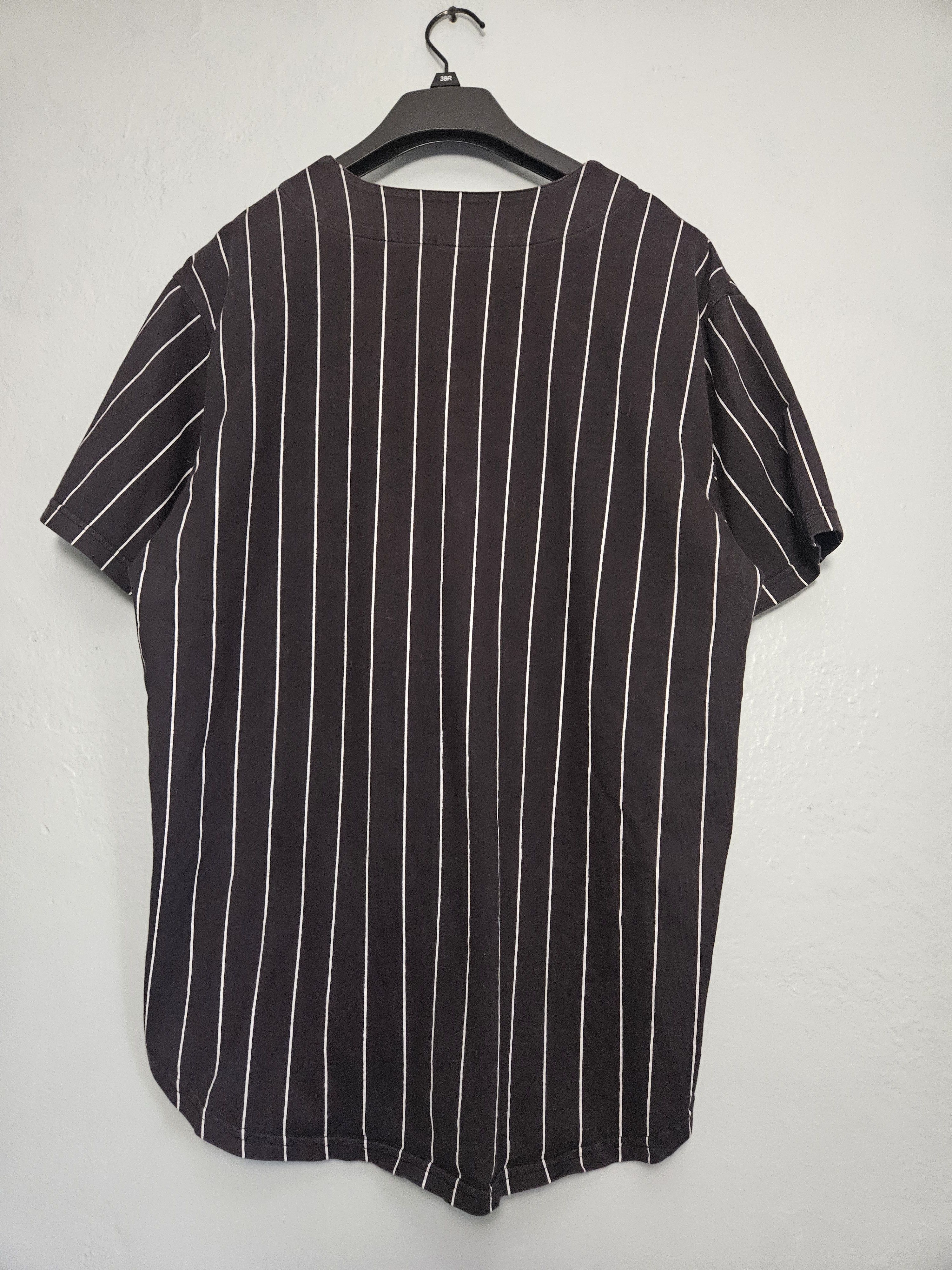 Supreme Love Hate 94 Pinstripe Button Up Jersey Size US M / EU 48-50 / 2 - 4 Thumbnail
