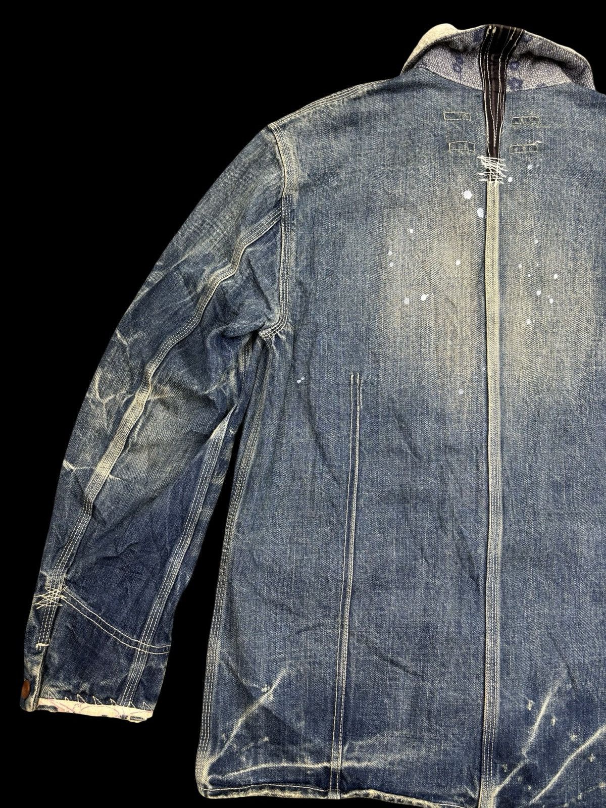 Paul Smith 💥Old Man Style💥Full Denim Charecter Chore Jacket F775 Size US S / EU 44-46 / 1 - 6 Thumbnail