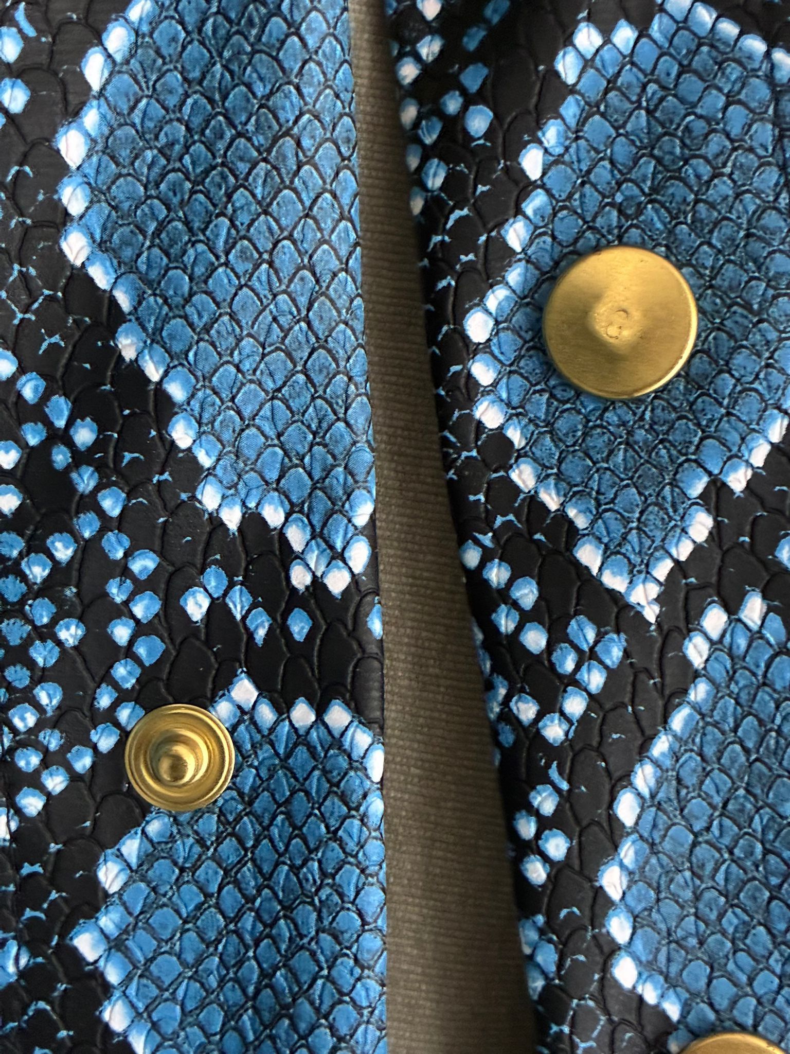 Designer Mykonos snake skin shirt Nikolaj Storm abstract art oversize Size US L / EU 52-54 / 3 - 11 Thumbnail