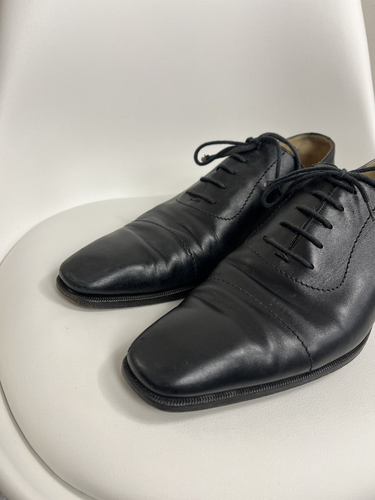 Gucci × Vintage Gucci Leather Oxford Dress Lace-Up Shoes Cap Toe Derby US 10 Size US 10 / EU 43 - 3 Thumbnail