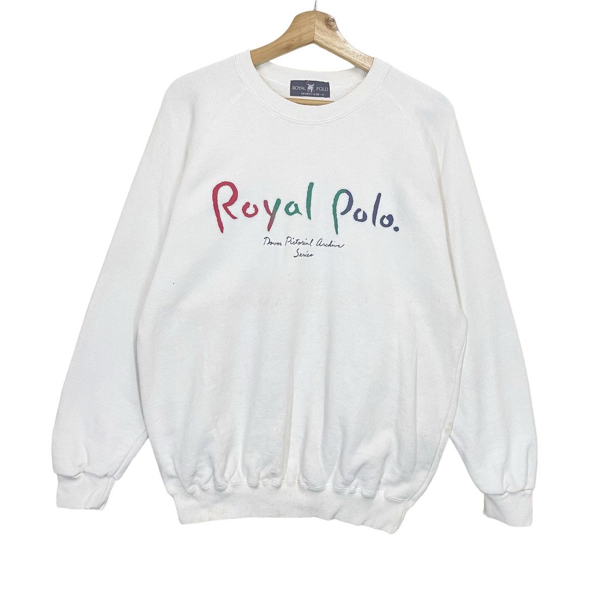 Beverly Hills Polo Club Vtg 90s Royal Polo Sports Club Big Logo Crewneck Sweatshirt Size US M / EU 48-50 / 2 - 1 Thumbnail