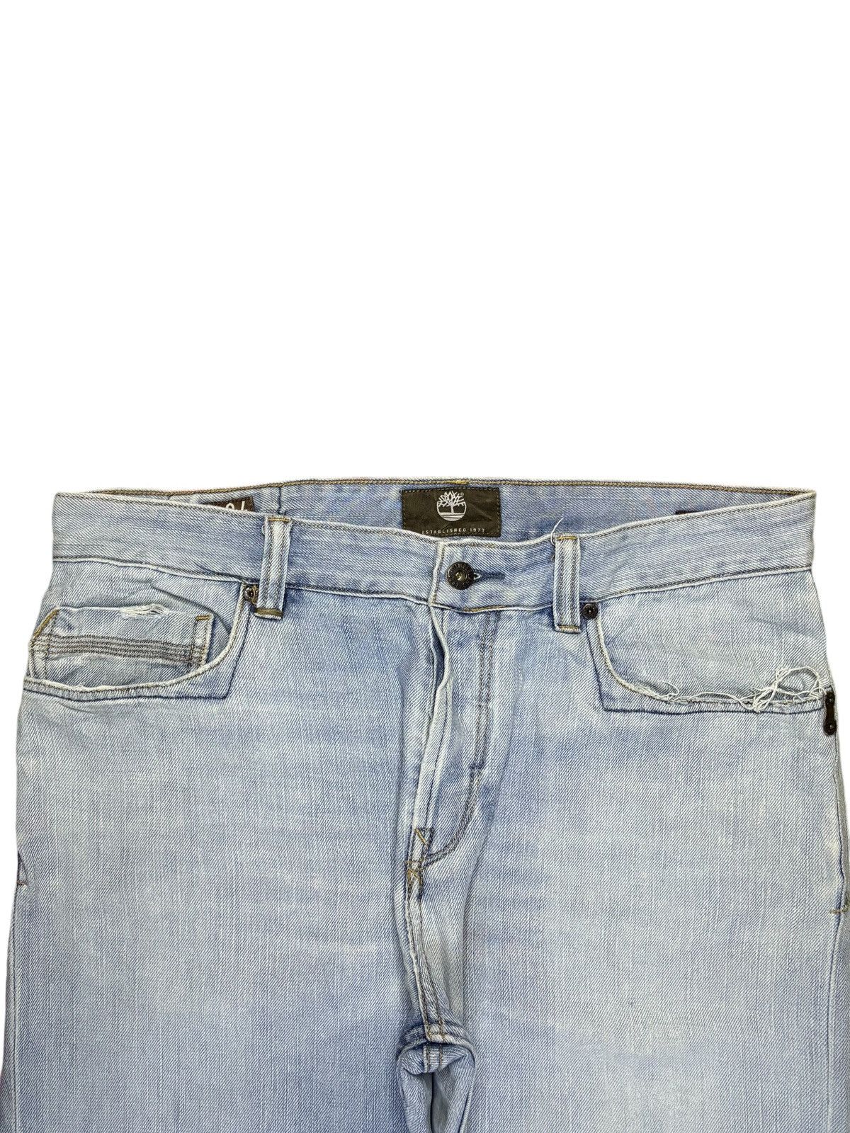 Timberland Vintage Timberland Faded Wash Distressed Baggy Jeans Size US 35 - 4 Thumbnail