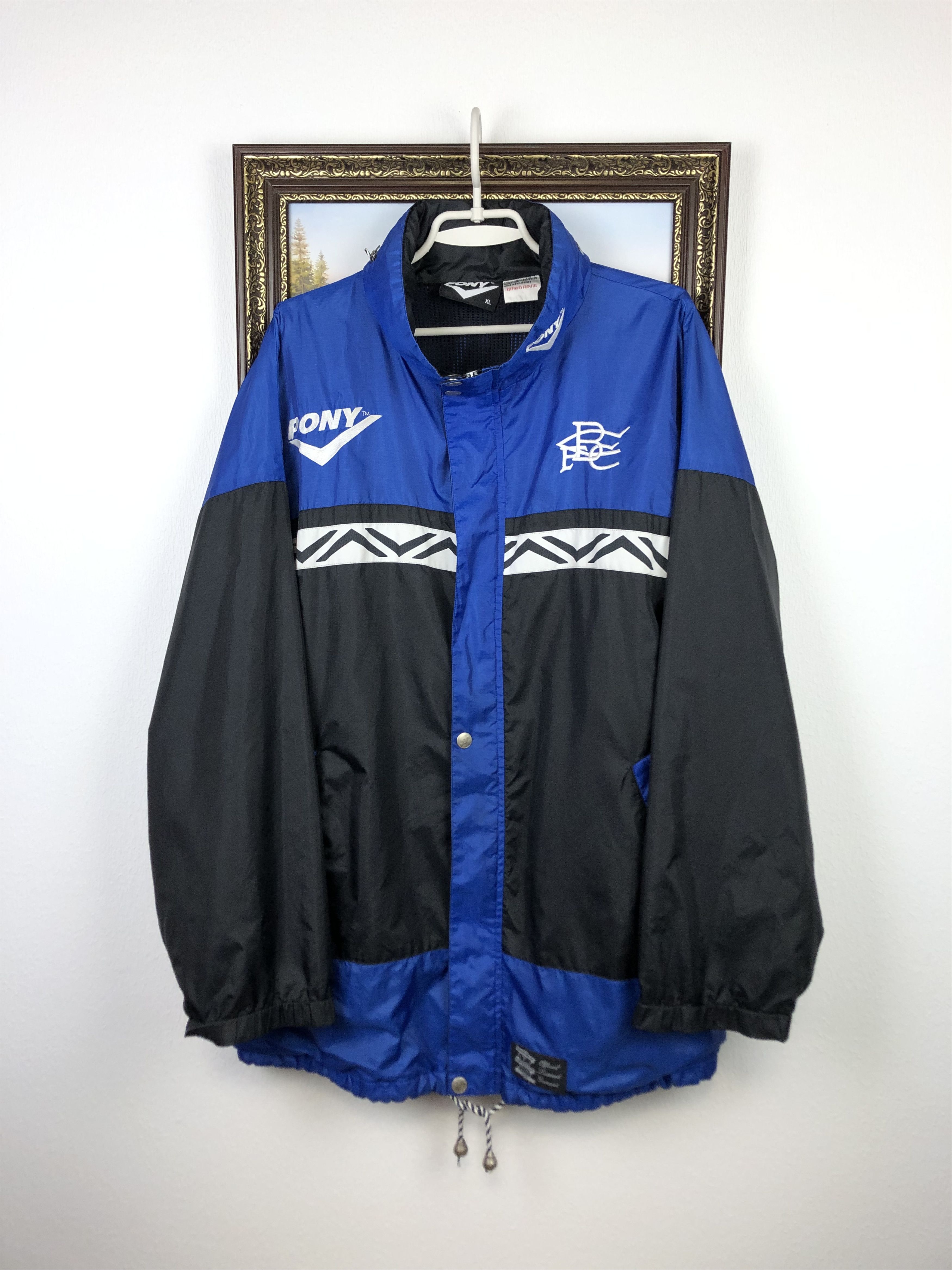 PONY Vintage Birmingham Football Jacket Soccer Windbreaker Track Size US XL / EU 56 / 4 - 1 Thumbnail