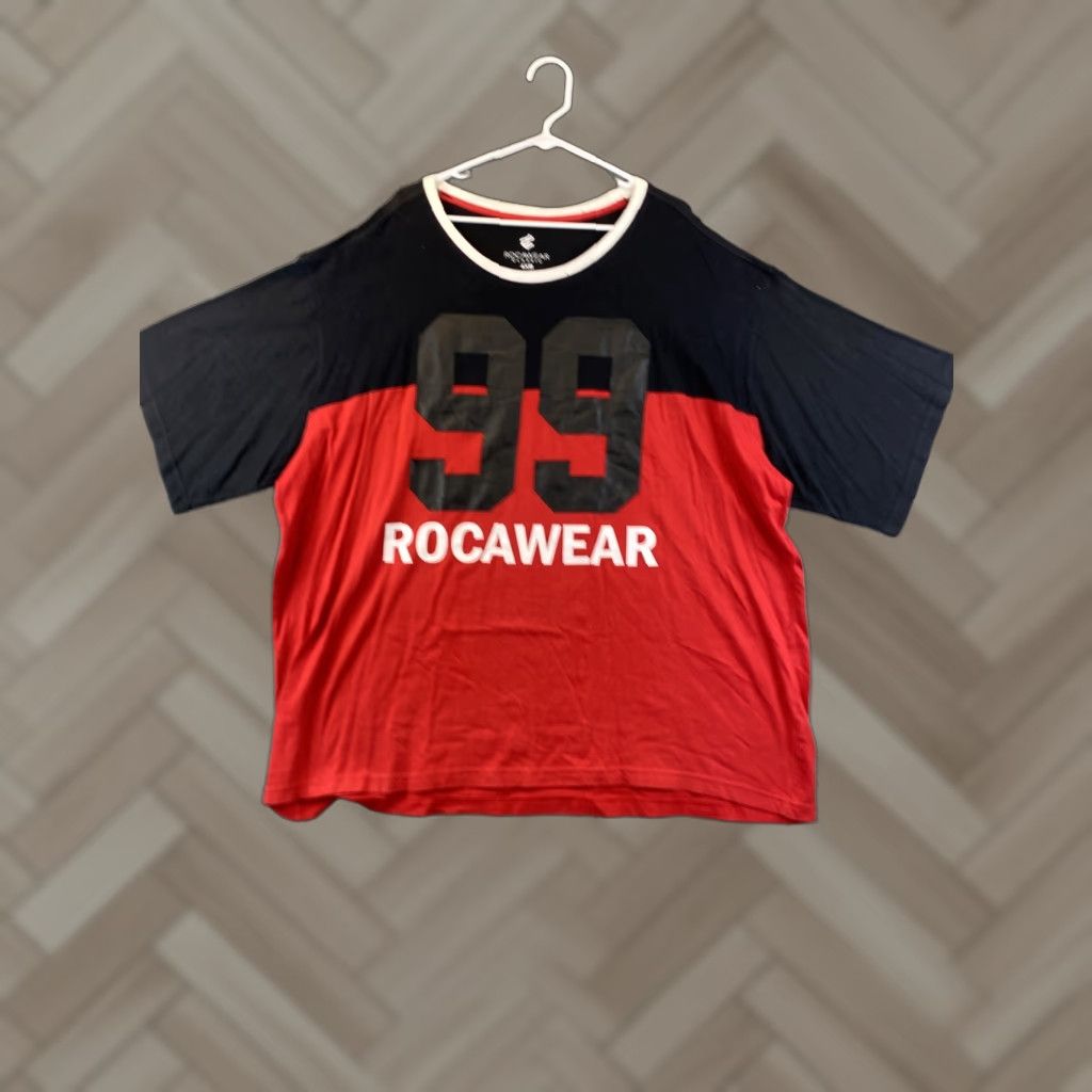 Rocawear Rocawear T-Shirt Red 4XB Mens Lightweight Cotton Crew Neck Short Sleeve Logo 89-49 Big & Tall Casual Regular Shirt Size US XXL / EU 58 / 5 - 1 Thumbnail