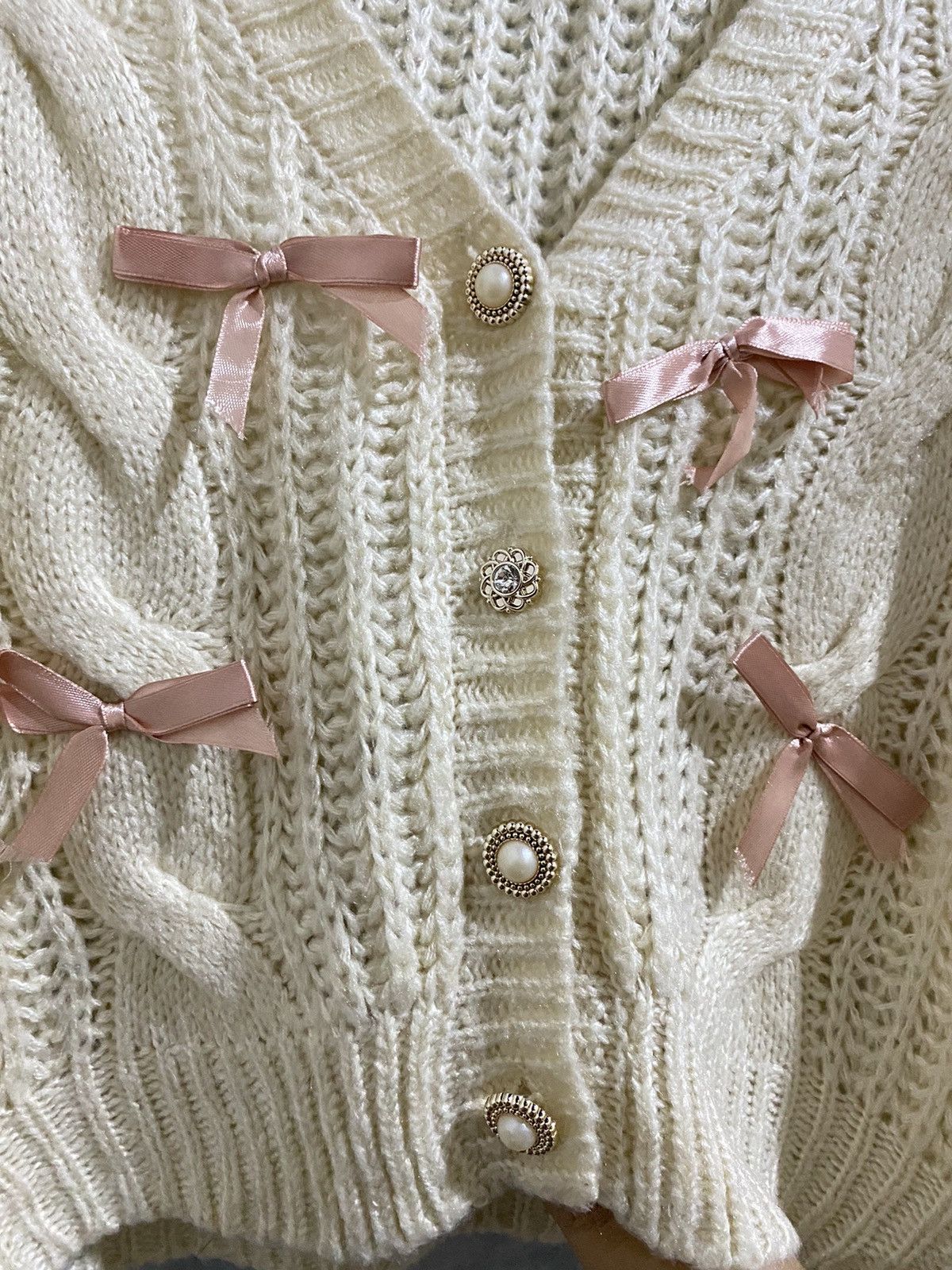 Japanese Brand × Vintage Vintage Olive des olive cable knit sweater Size M / US 6-8 / IT 42-44 - 5 Thumbnail