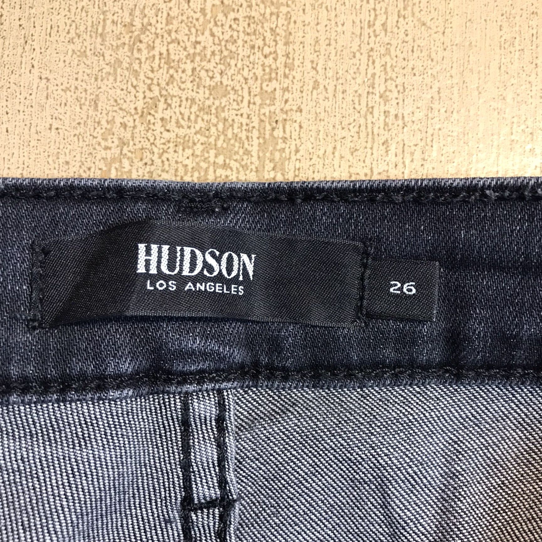 Hudson Hudson Barbara Jeans Womens Black Skinny High Waist Distressed 26 Inseam 30 Zip 5-Pocket Denim Cotton Blend USA Shirt? Size 26" / US 2 / IT 38 - 5 Thumbnail