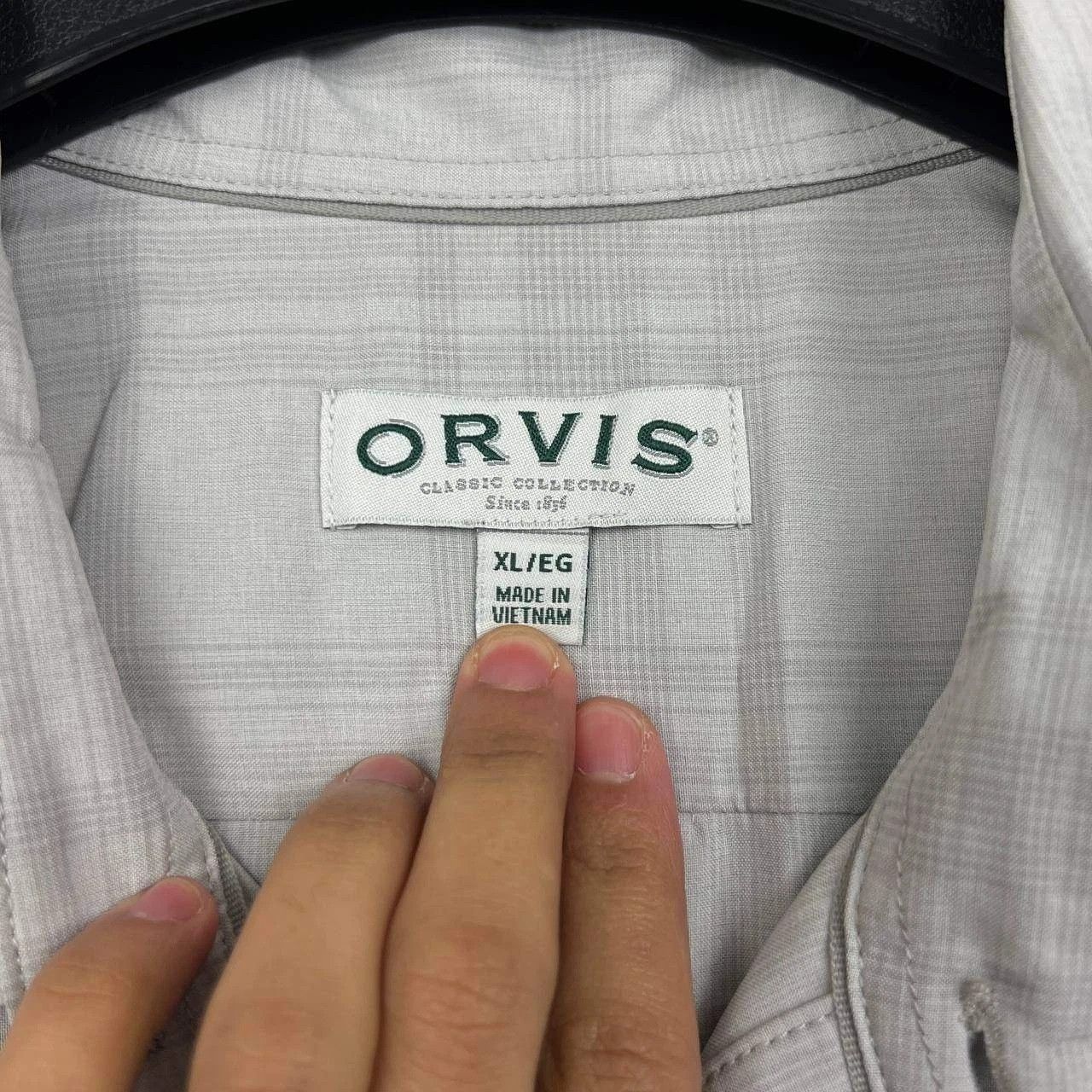 Orvis Orvis Button Up Shirt Men Plaid Short Sleeve Collared XL Size US XL / EU 56 / 4 - 5 Thumbnail