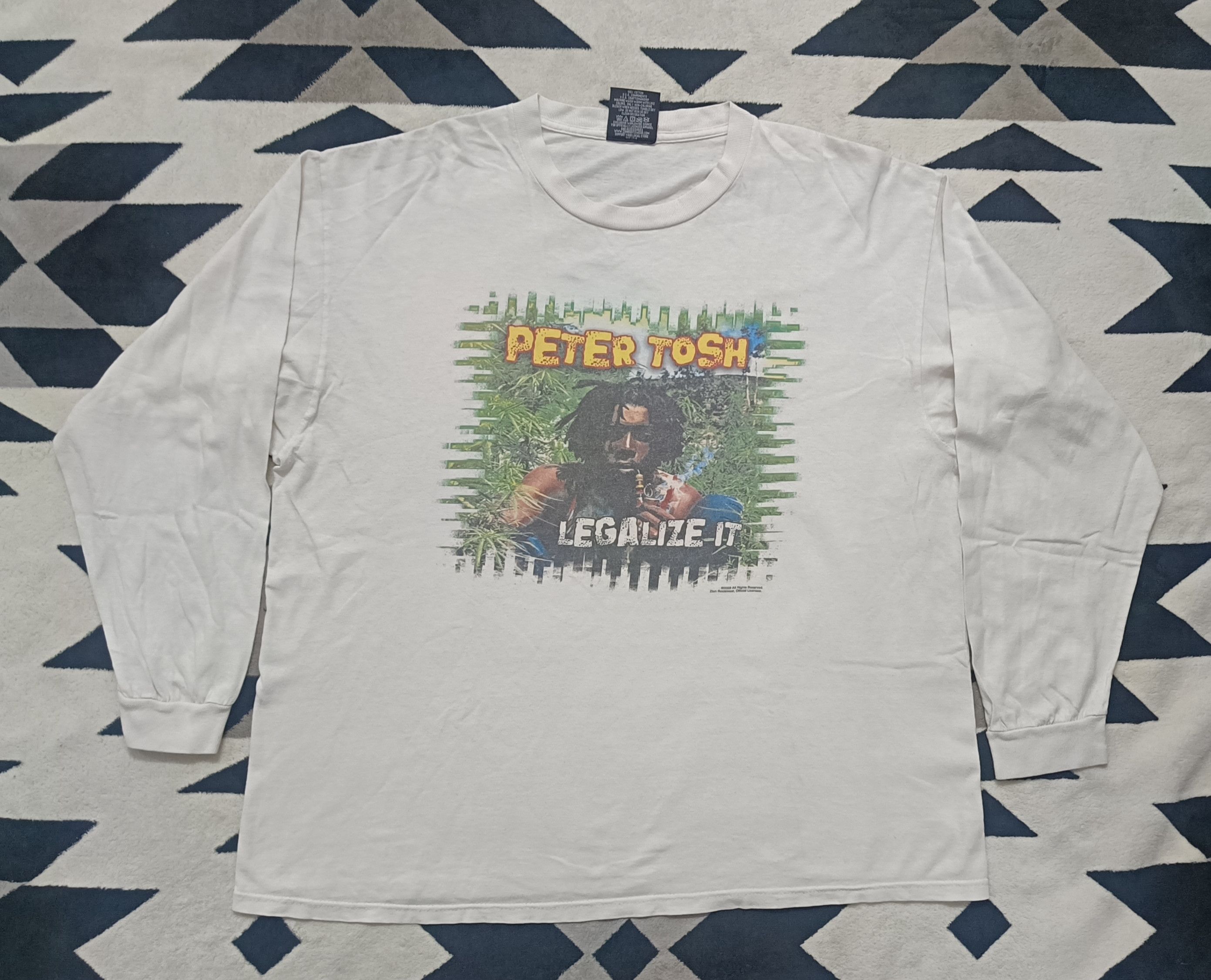 Band Tees 🔥🔥Rare Vintage Peter Tosh Legalize It L/S Tee Size US XL / EU 56 / 4 - 3 Thumbnail