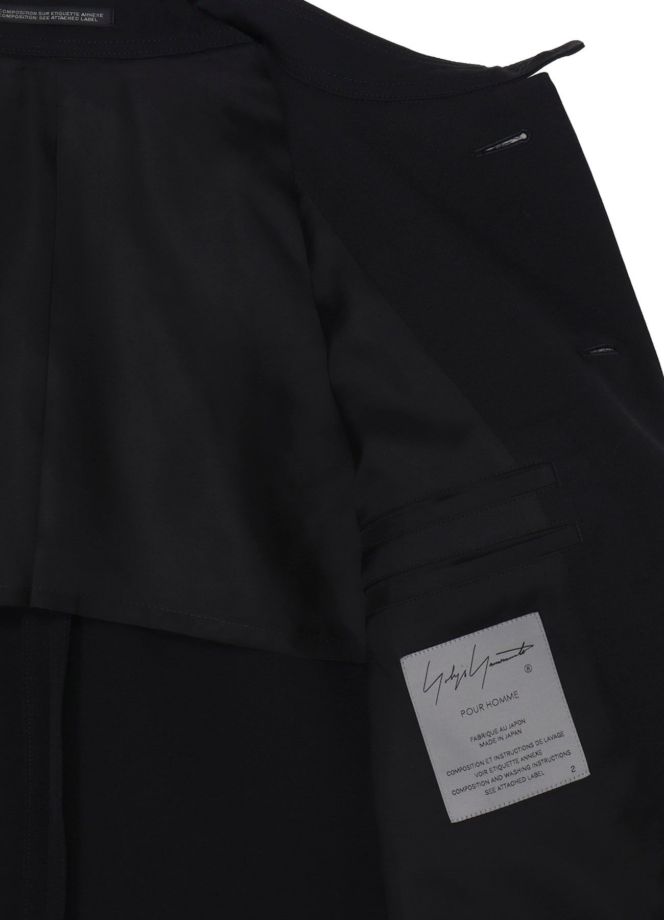Yohji Yamamoto Yohji Yamamoto Pour Homme HOOK COLLAR 5 SINGLE JACKET BLAZER Size US M / EU 48-50 / 2 - 24 Thumbnail