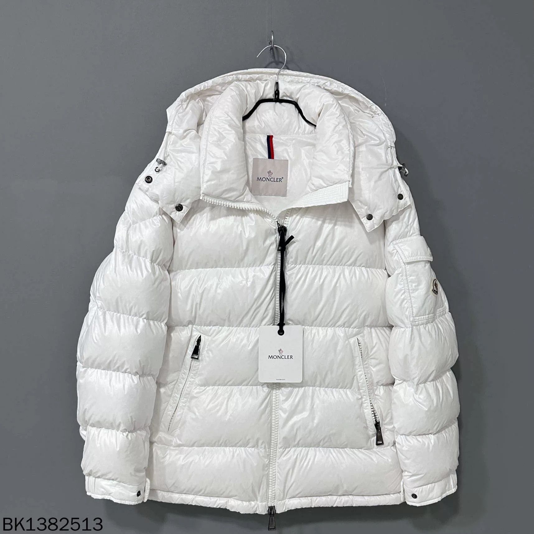 Moncler Moncler Maire White Down Jacket Size L / US 10 / IT 46 - 1 Thumbnail