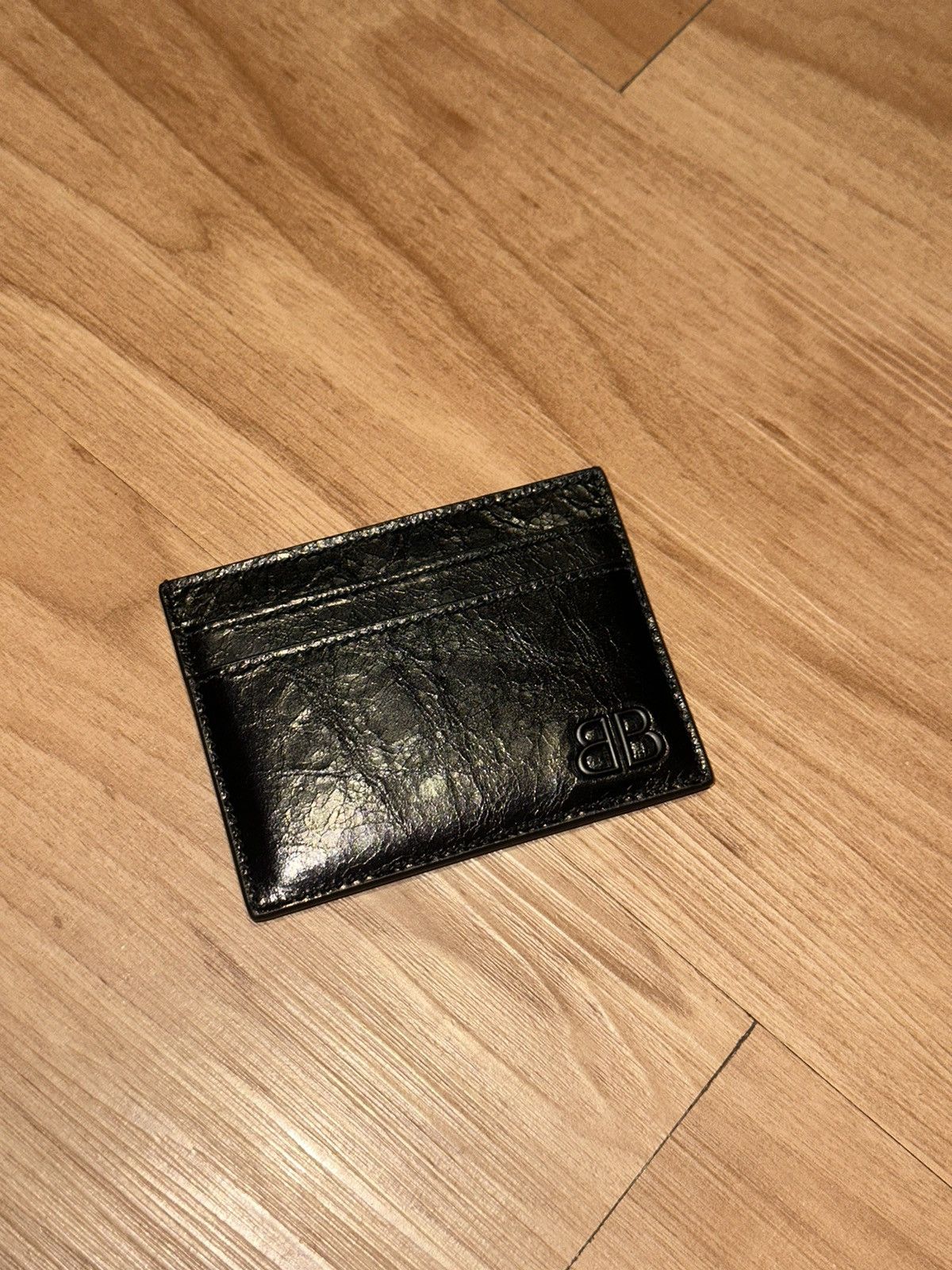 image of Balenciaga Card Holder Black Wallet, Men's