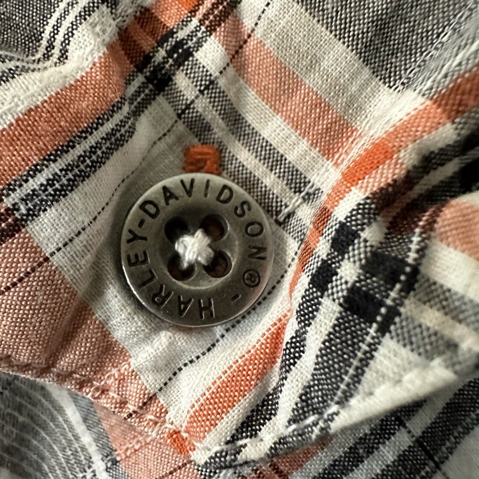 Harley Davidson Harley-Davidson Perform Vented Skull Graphic Plaid LR Shirt Size US L / EU 52-54 / 3 - 6 Thumbnail