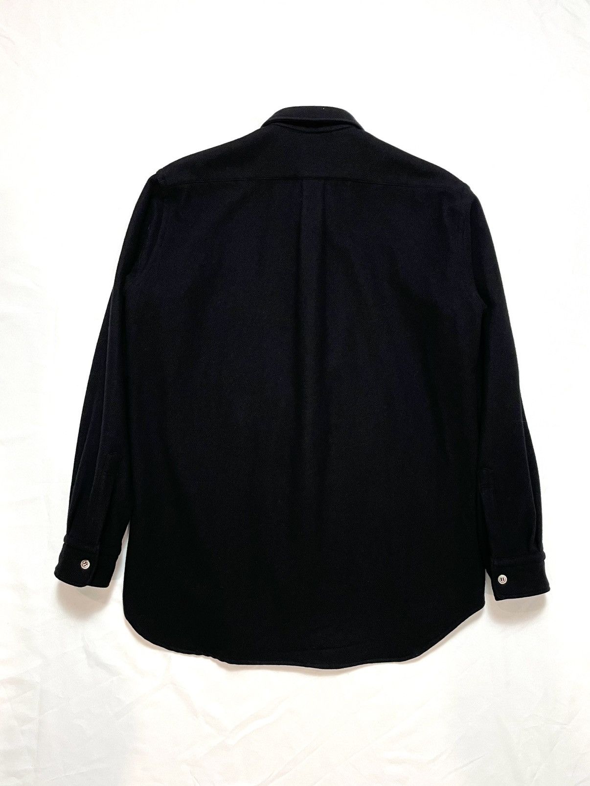 Comme des Garcons Homme A/W 2000 COMME des GARCONS HOMME Diagonal Cut Wool Shirt Size US M / EU 48-50 / 2 - 4 Thumbnail