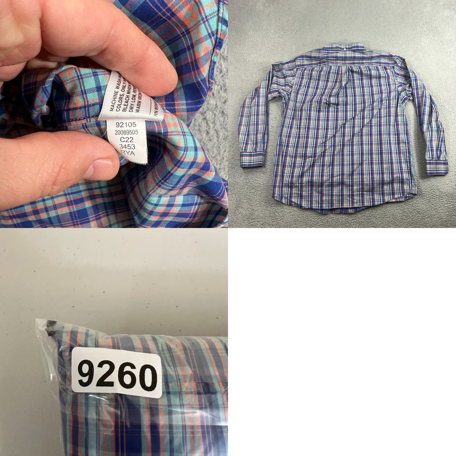CO Duluth Wrinkle Fighter Multicolor Plaid L/S Shirt Men Regular Large Button-Up Pocketed Cotton Size US L / EU 52-54 / 3 - 8 Thumbnail