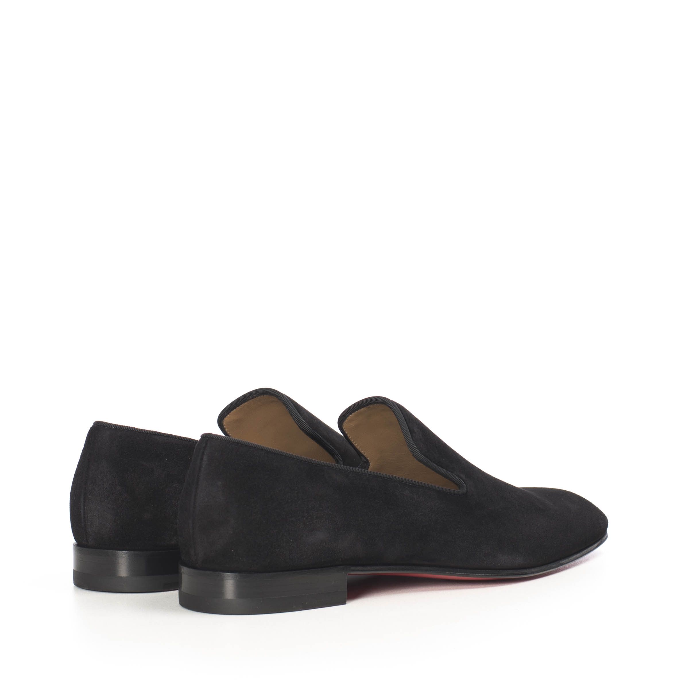 Christian Louboutin Black Suede Dandelion Loafers Size US 10 / EU 43 - 7 Thumbnail