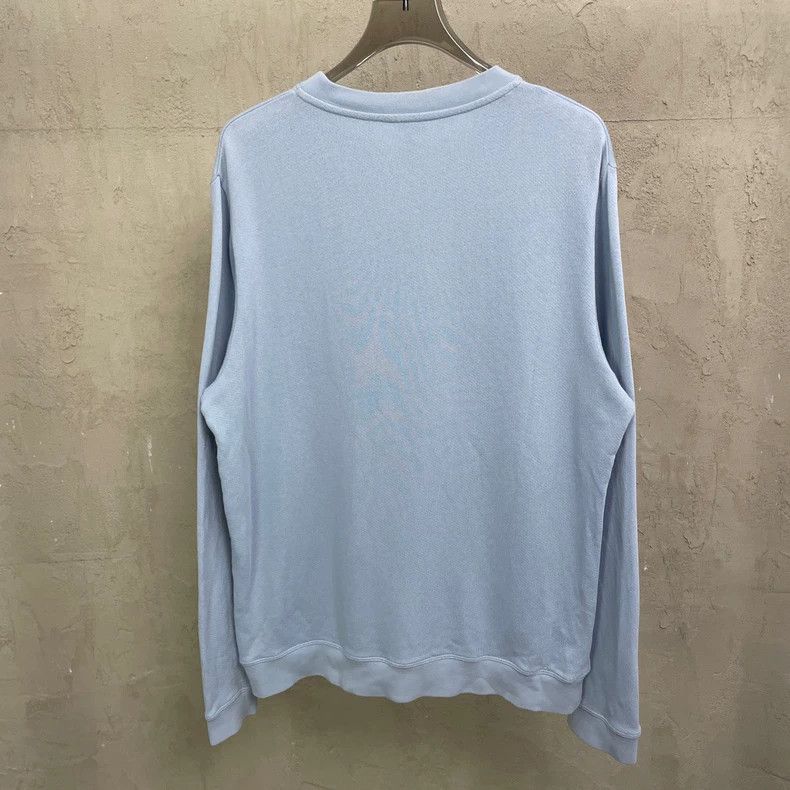 Loewe loewe Sky blue embroidered round-neck sweatshirt with large Size US M / EU 48-50 / 2 - 2 Thumbnail