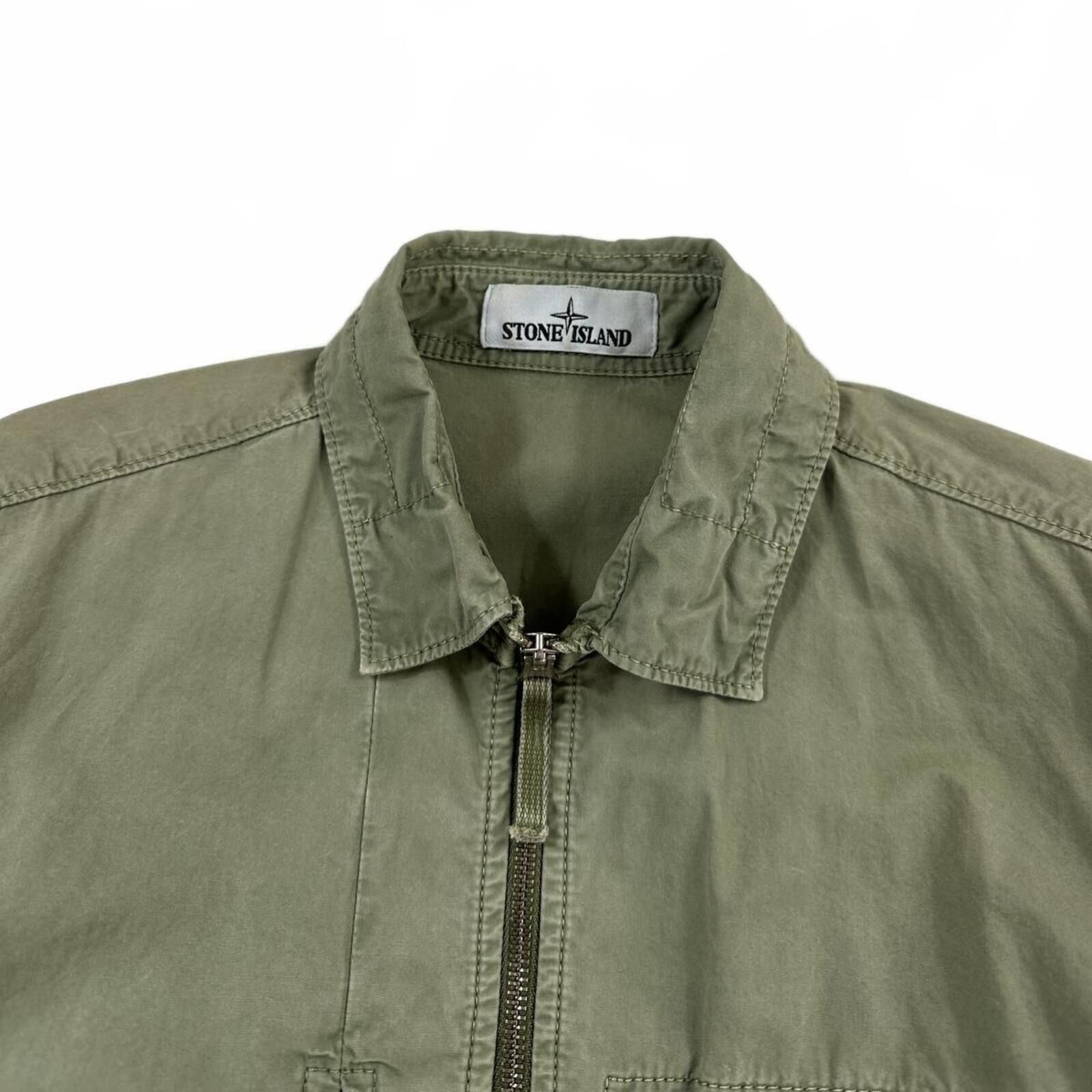 Stone Island Stone Island Zip Up Overshirt Light Green Small Size US S / EU 44-46 / 1 - 3 Thumbnail
