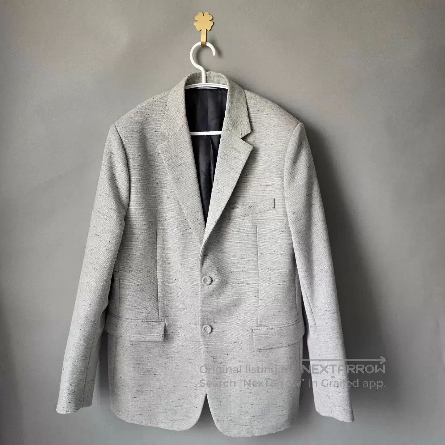 Dior Gray Textured Light Blazer. Size US M / EU 48-50 / 2 - 1 Thumbnail
