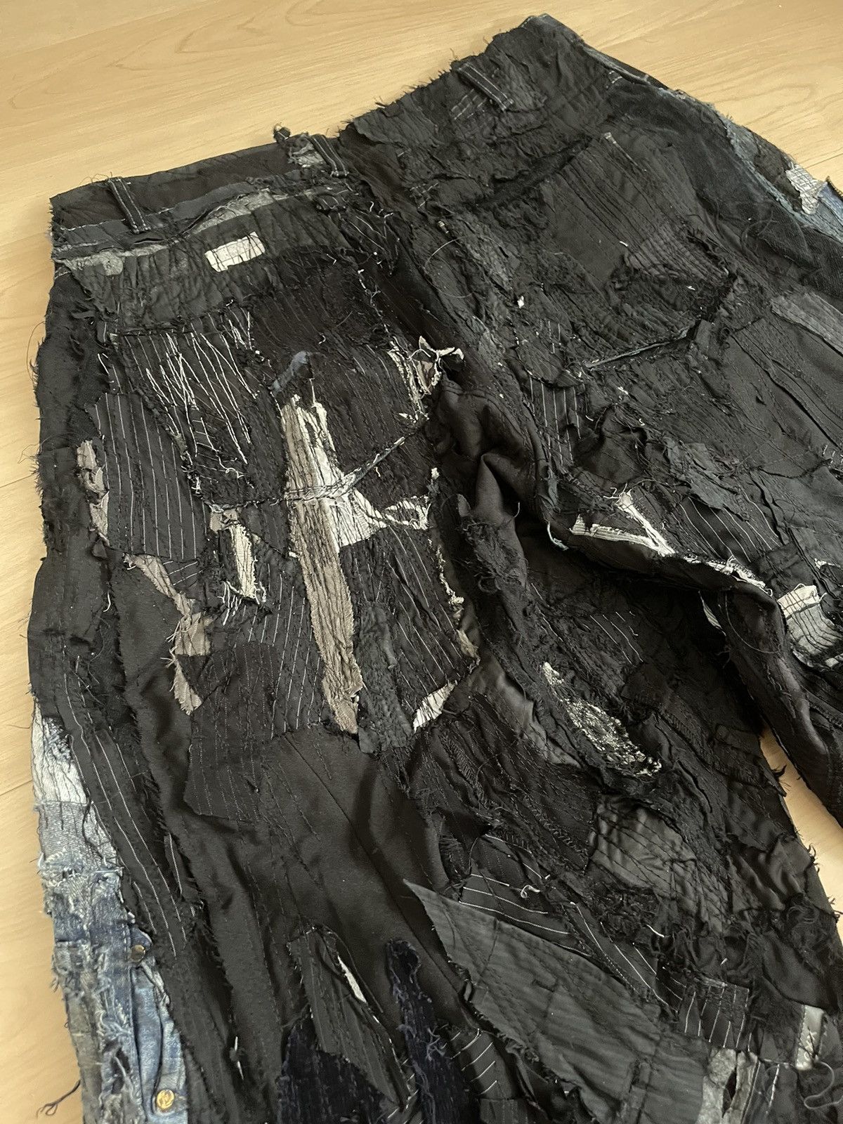 Other Masstak custom denim patchwork jeans Size US 34 / EU 50 - 6 Thumbnail