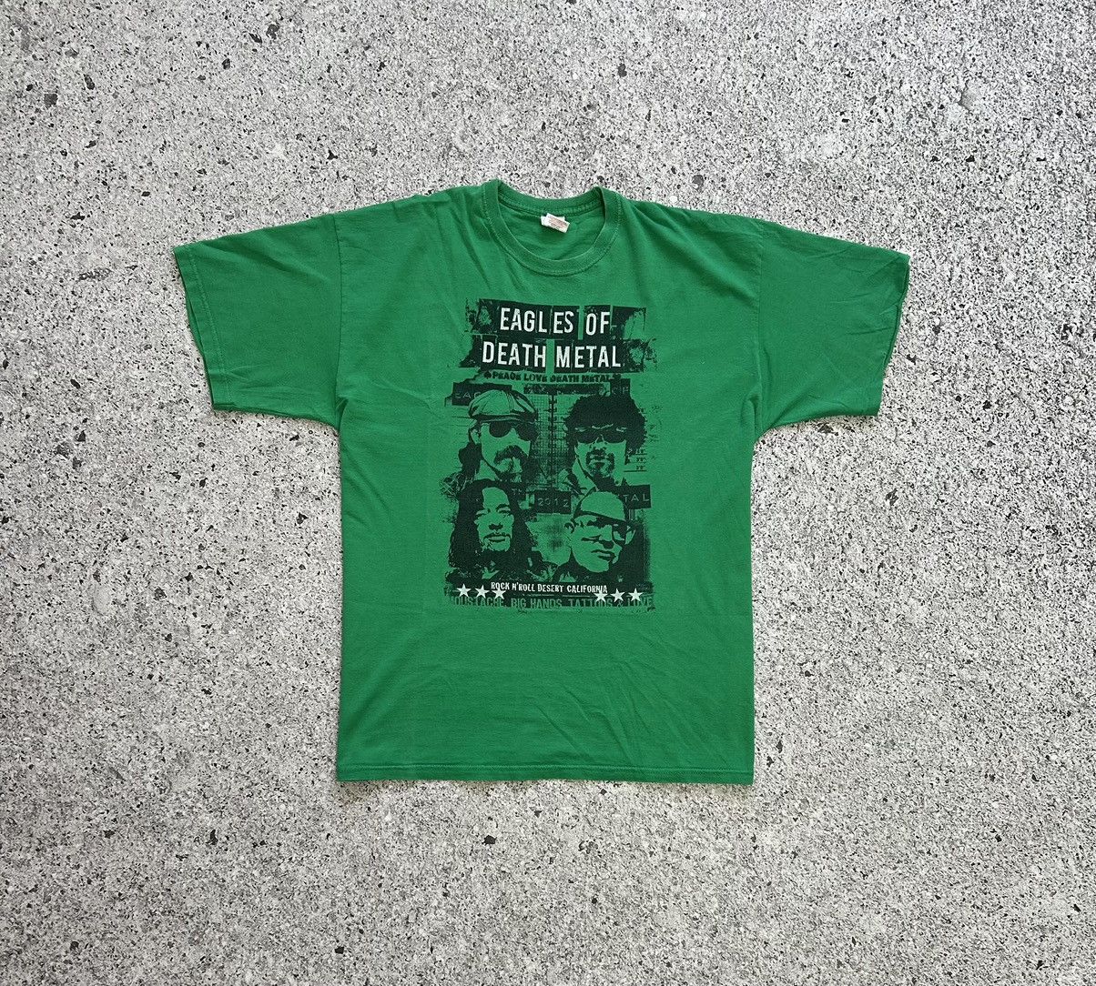 Band Tees × Vintage Vintage Eagles Of Death Metal Tour 2012 Rock Band T-Shirt Size US XL / EU 56 / 4 - 3 Thumbnail