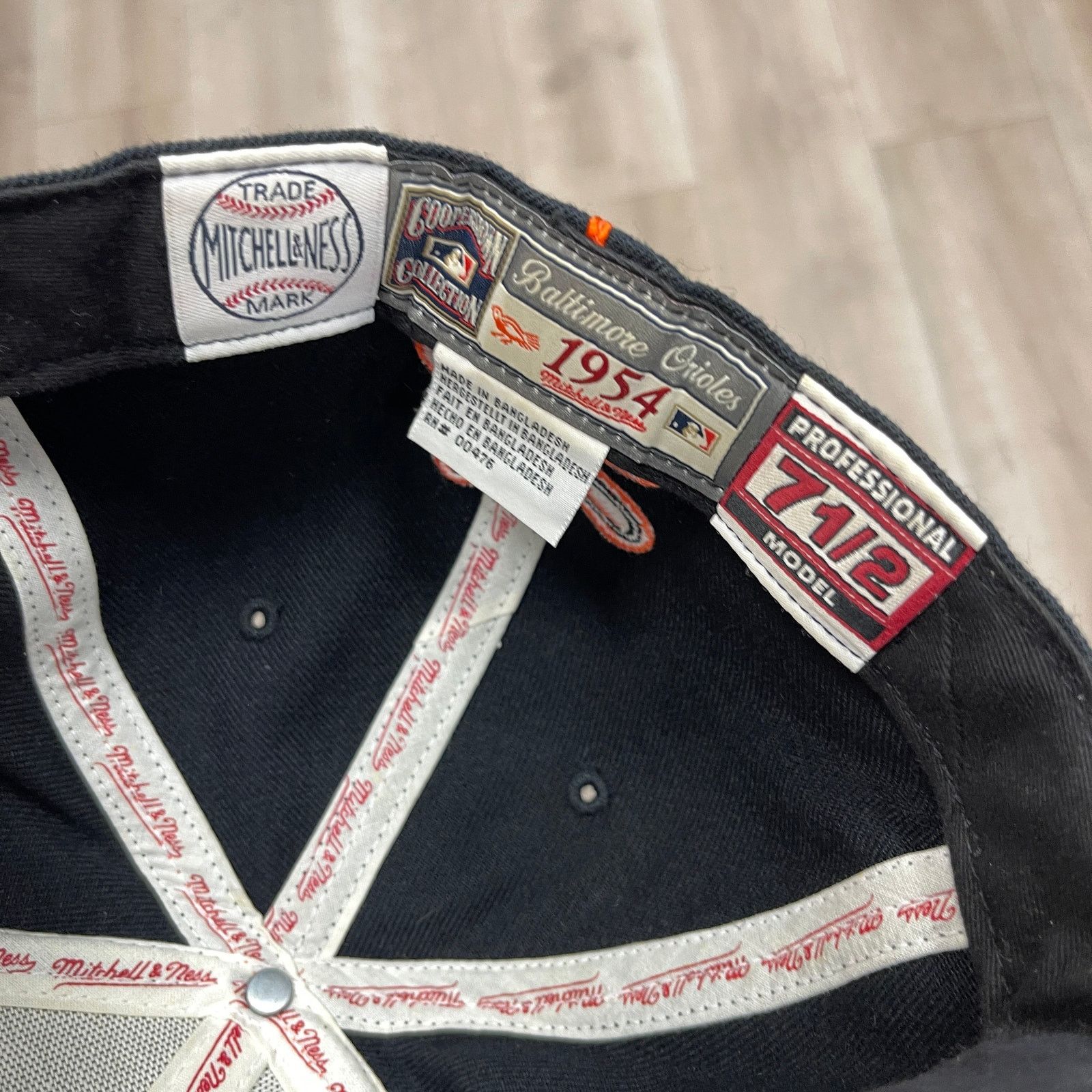 New Era Baltimore Mitchell & Ness 1954 Coopertown classics Hat 7 1/2 Size ONE SIZE - 3 Thumbnail