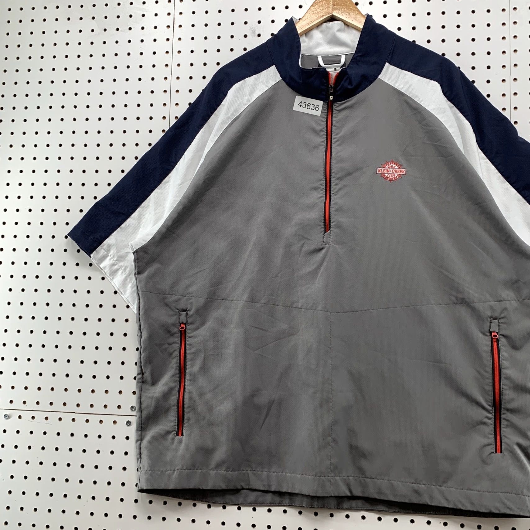 Footjoy FootJoy Jacket 2XL Gray Windbreaker 1/4 Zip Mens Golf Nylon Pullover FJ Klein Creek Size US XXL / EU 58 / 5 - 2 Thumbnail