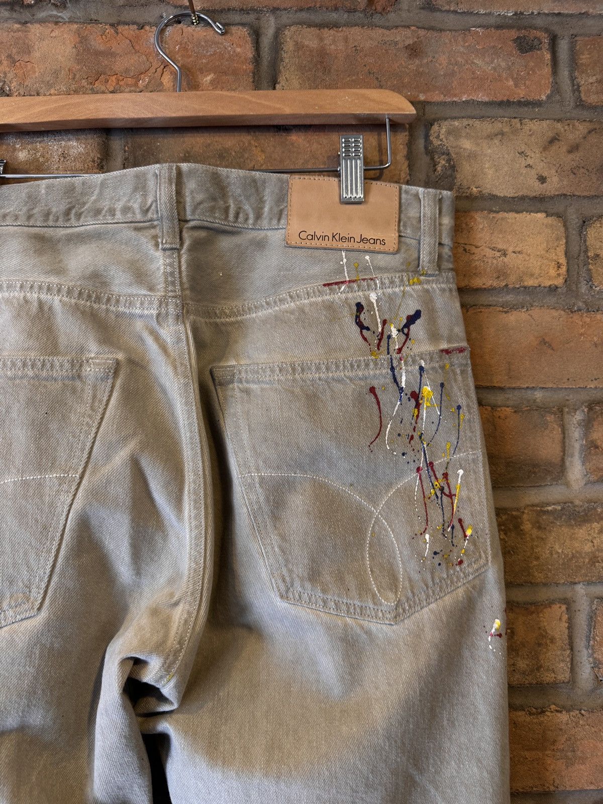 Calvin Klein Raf Simons Era Calvin Klein Paint Splatter Denim Size US 32 / EU 48 - 4 Thumbnail