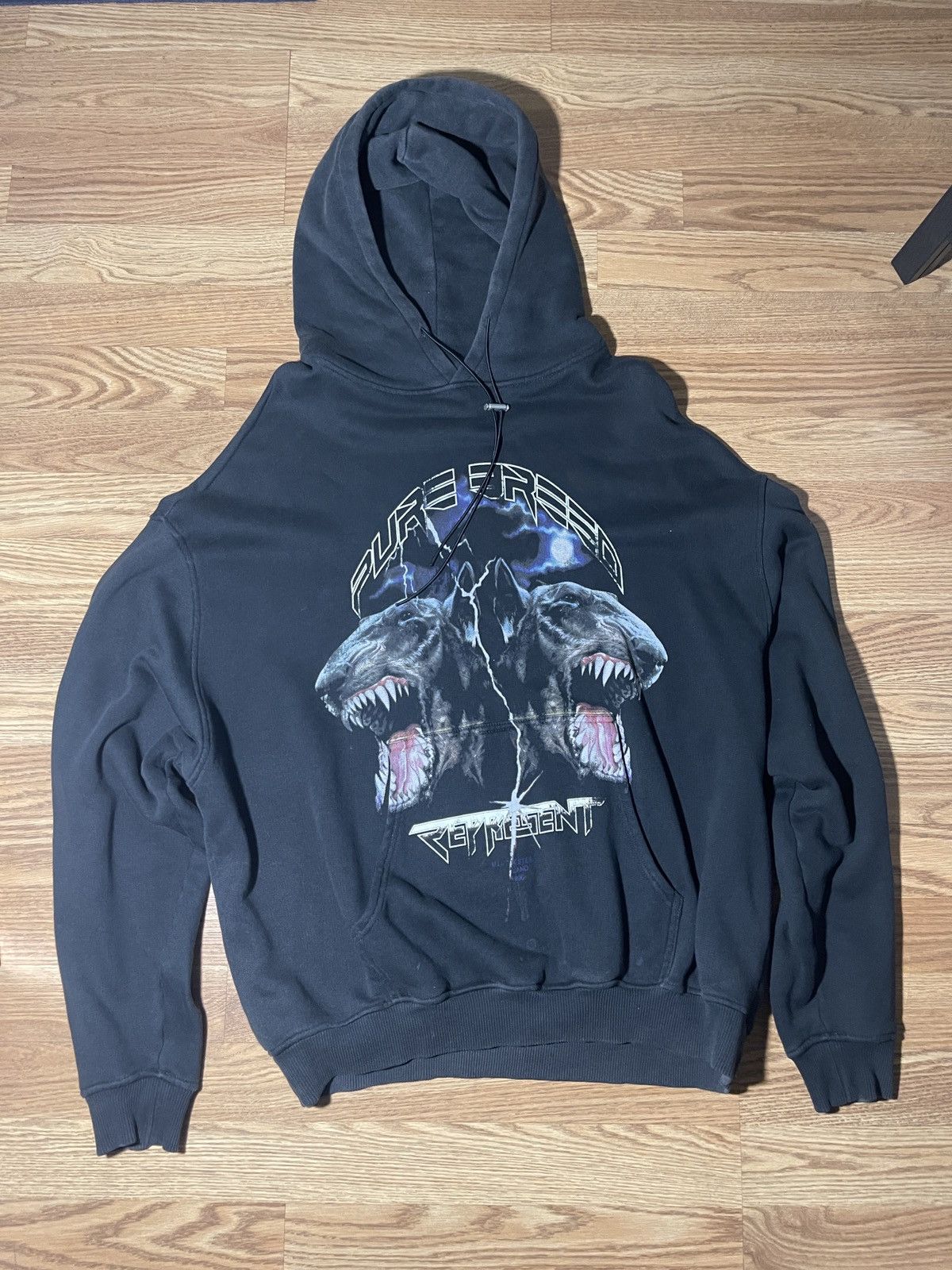 image of Represent Clo. Hoodie in Black, Men's (Size Medium)