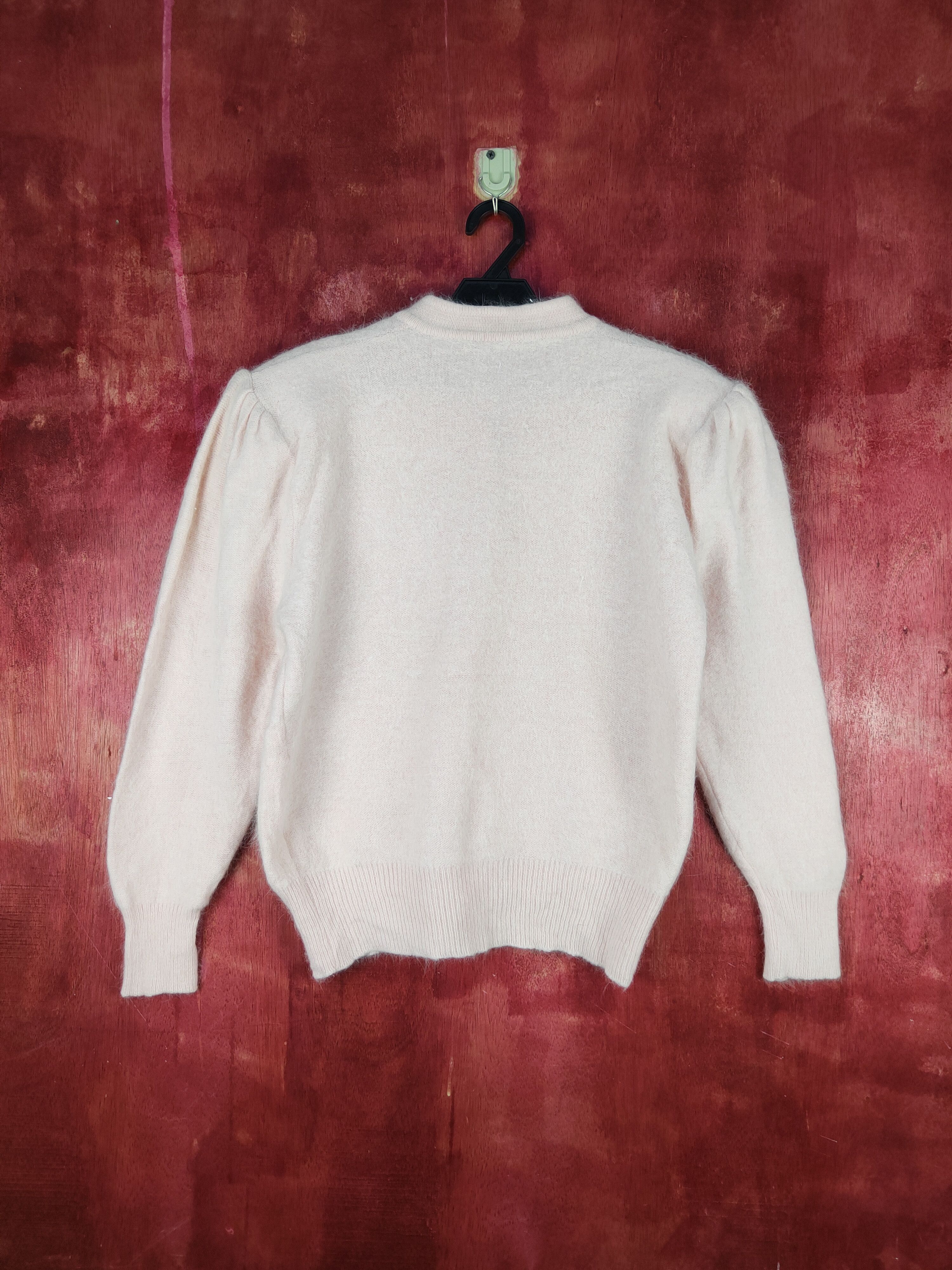 Homespun Knitwear × Japanese Brand Japanese Brand Pink Fur Mohair Knitwear Cardigan #S2070 Size S / US 4 / IT 40 - 7 Thumbnail