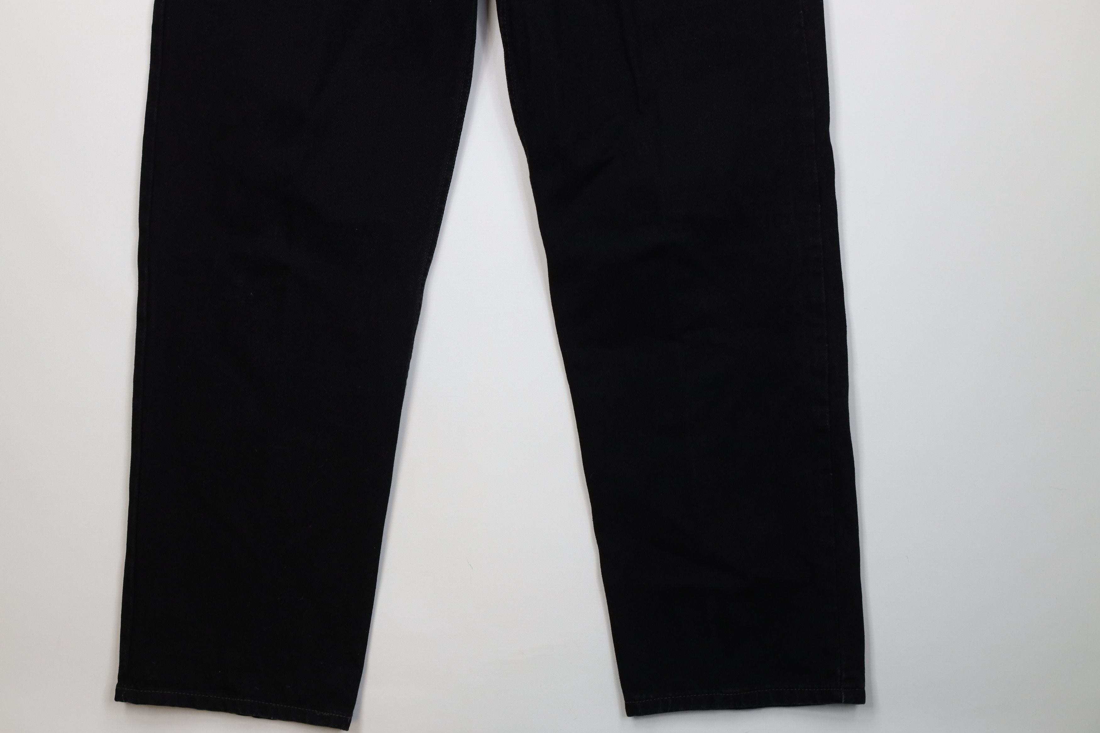 Levi's Vintage Y2K Levis 550 Relaxed Fit Wide Leg Denim Jeans Black Size US 38 / EU 54 - 5 Thumbnail