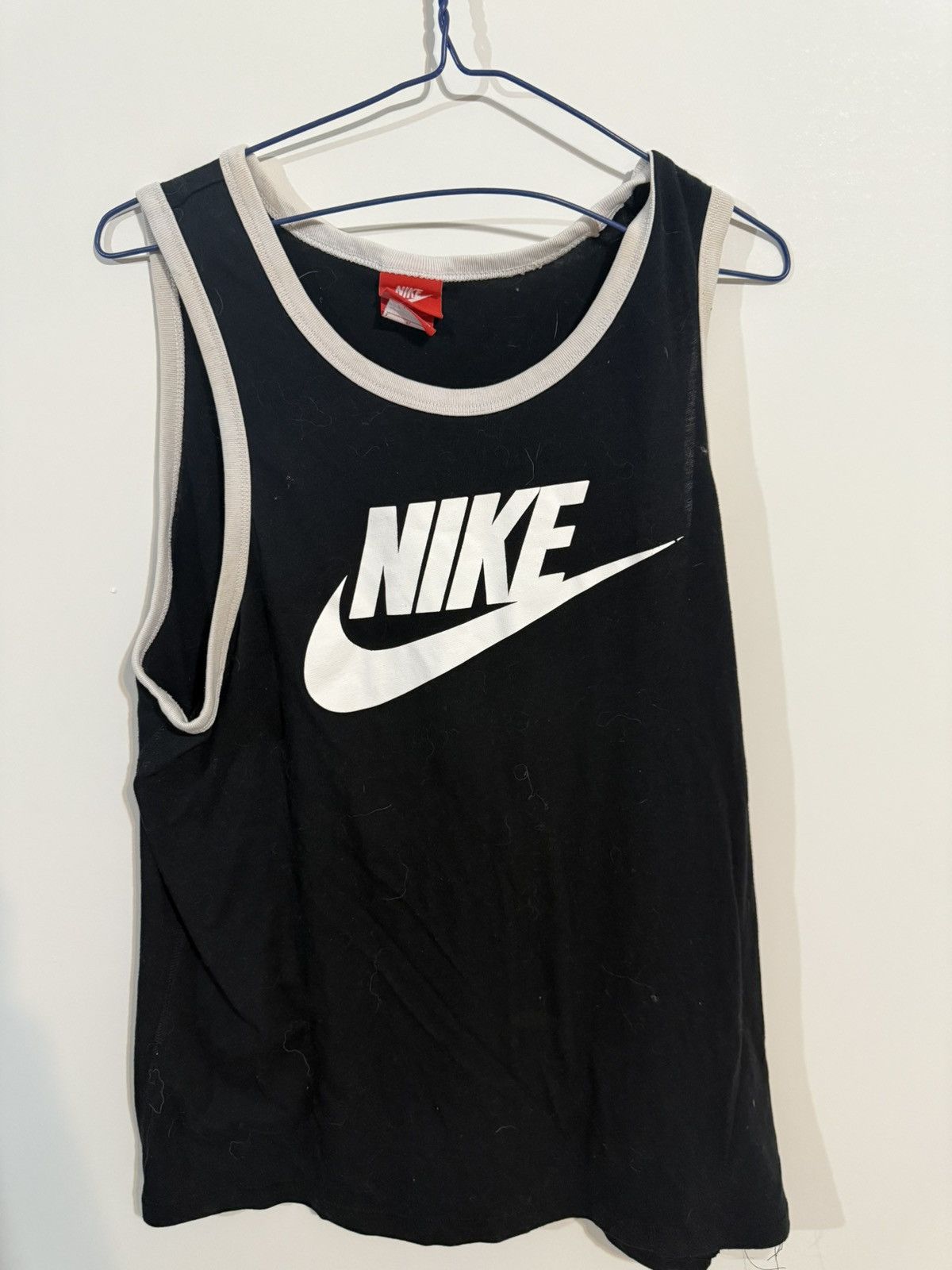 Nike × Vintage Nike large logo tank top for men made from cotton vintage Size US L / EU 52-54 / 3 - 1 Thumbnail