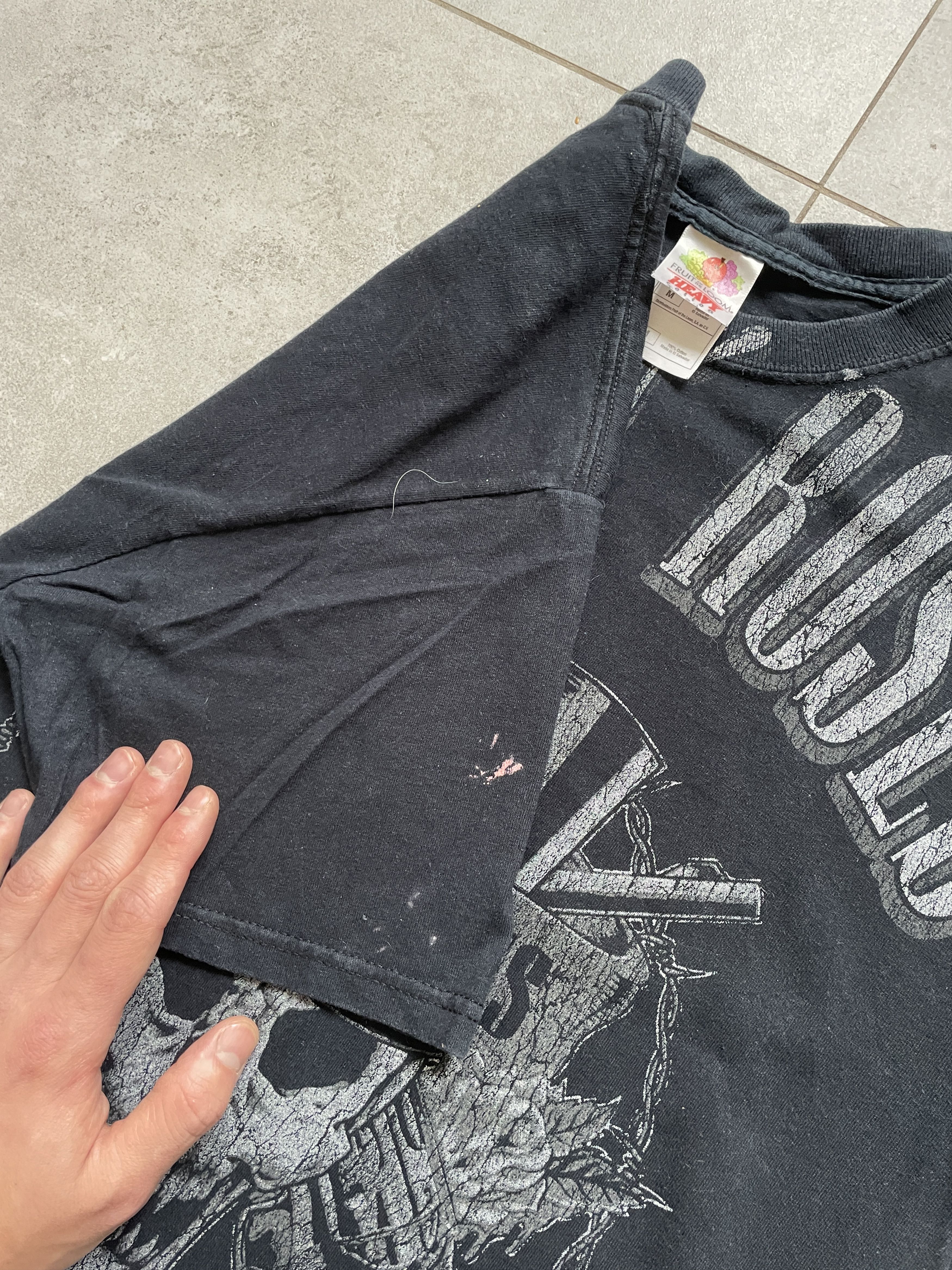 Band Tees × Vintage Y2K GUNS N ROSES 2007 AXEL ROSE AOP BLACK WASHED BAND TEE Size US M / EU 48-50 / 2 - 2 Thumbnail