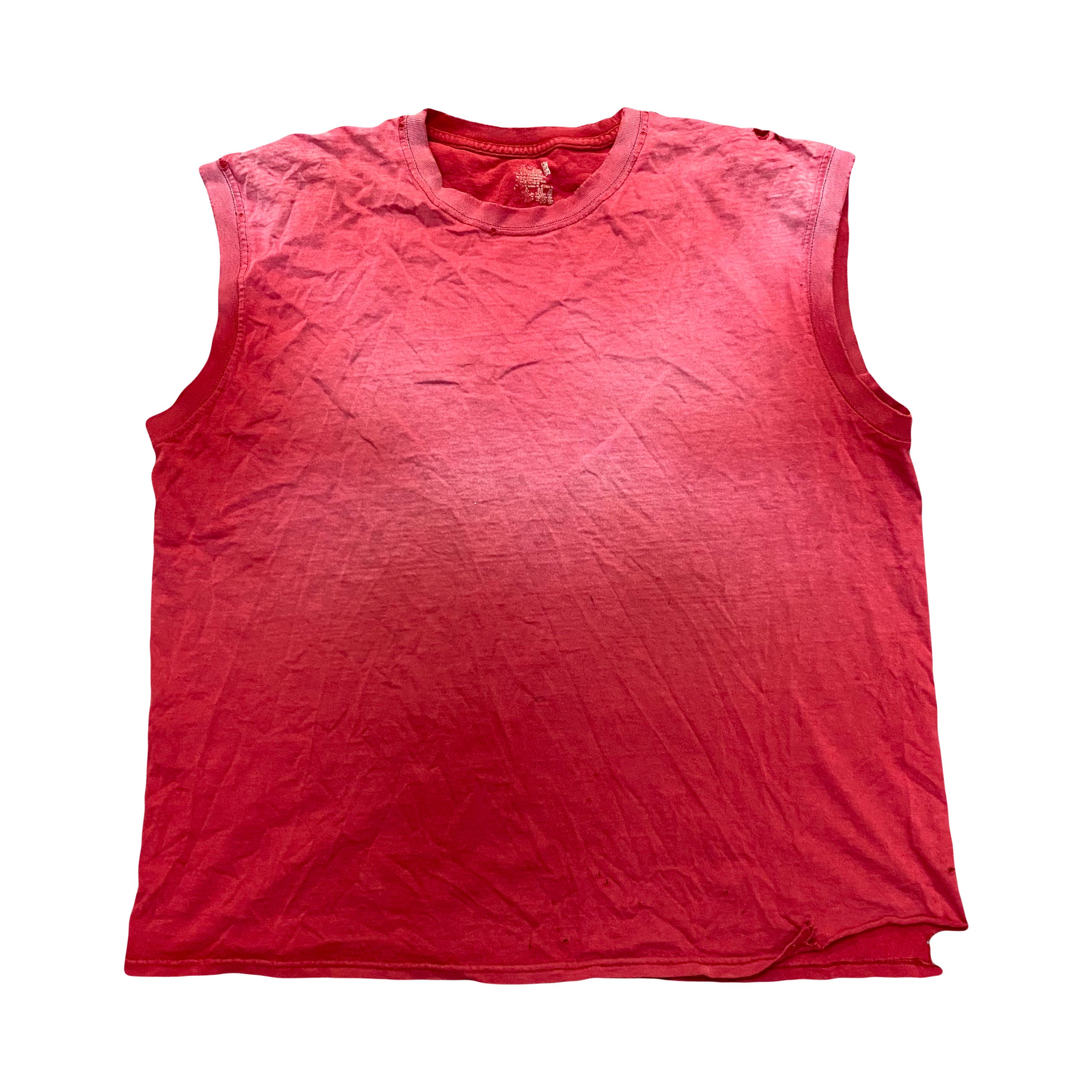 Vintage VTG Extremely Sun Faded Distressed Tank Sleeveless T Shirt Size US XL / EU 56 / 4 - 1 Thumbnail