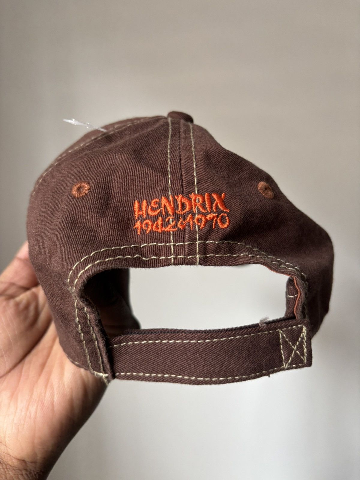 Vintage Vintage 2006 Jimi Hendrix Experience Brown Cap Adjustable Size ONE SIZE - 3 Thumbnail
