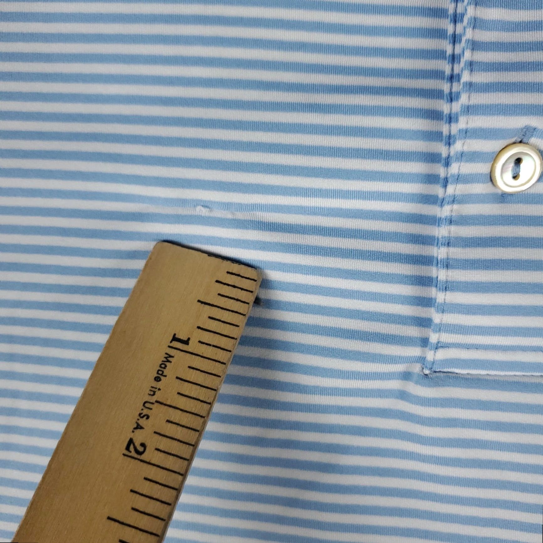 Peter Millar Peter Millar Polo Shirt Mens XL Blue Striped Summer Comfort Golf Short Sleeve Size US XL / EU 56 / 4 - 3 Thumbnail