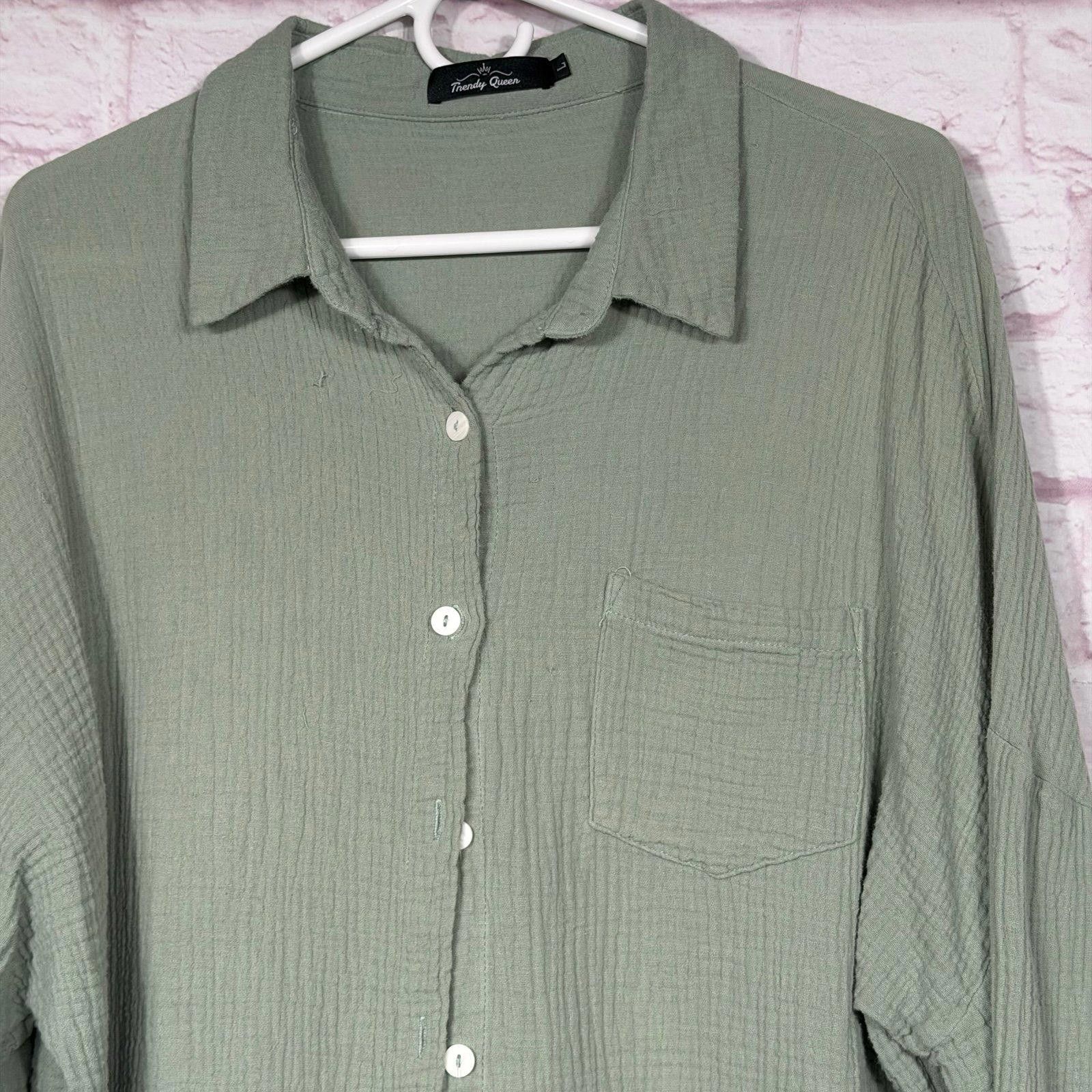 Other Trendy Queen Women's Button-Up Shirt Large Size L / US 10 / IT 46 - 2 Thumbnail
