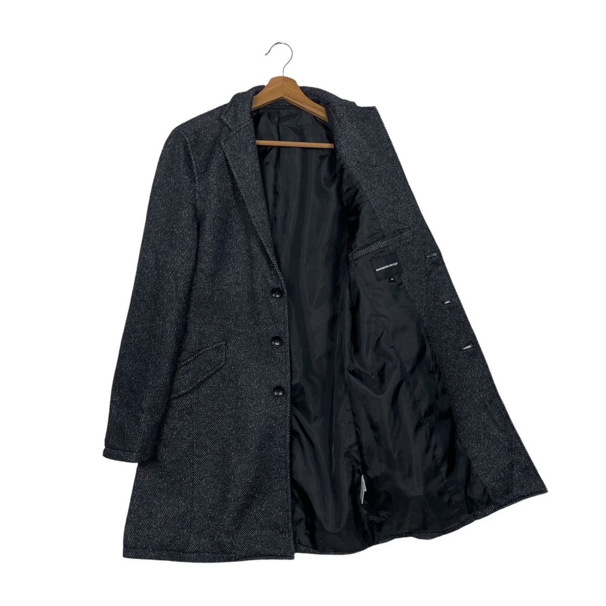 semanticdesign Semantic Design Textured Long Jacket Size US M / EU 48-50 / 2 - 9 Thumbnail