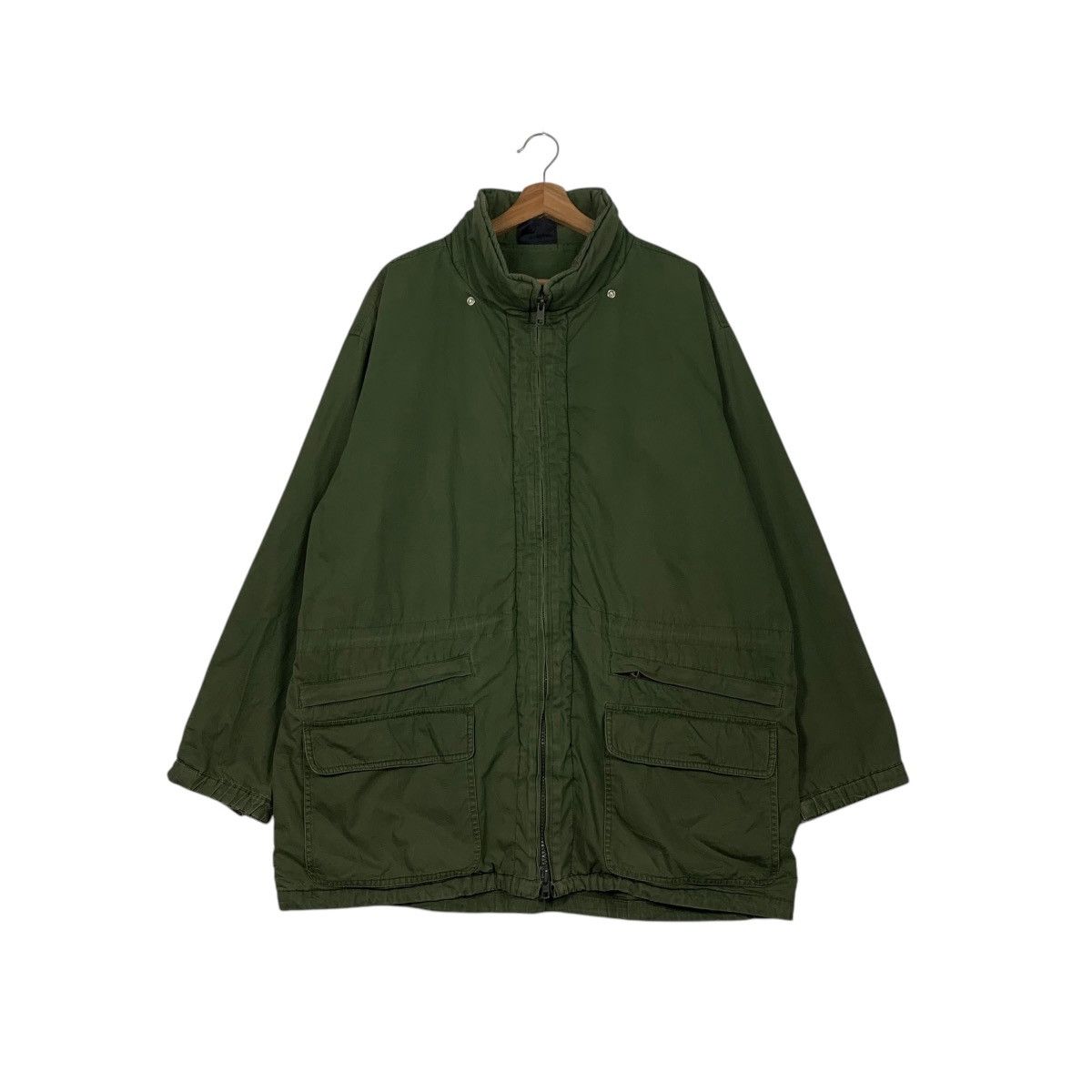 Eddie Bauer EDDIE BAUER Olive Green Parka Jacket Workwear #2307-C103 Size US L / EU 52-54 / 3 - 1 Thumbnail