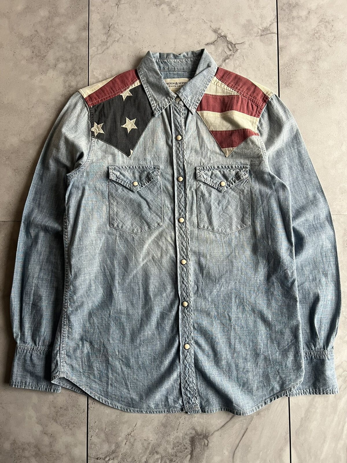 Ralph Lauren Ralph Lauren Denim & Supply Flag Button Up Size US S / EU 44-46 / 1 - 1 Thumbnail