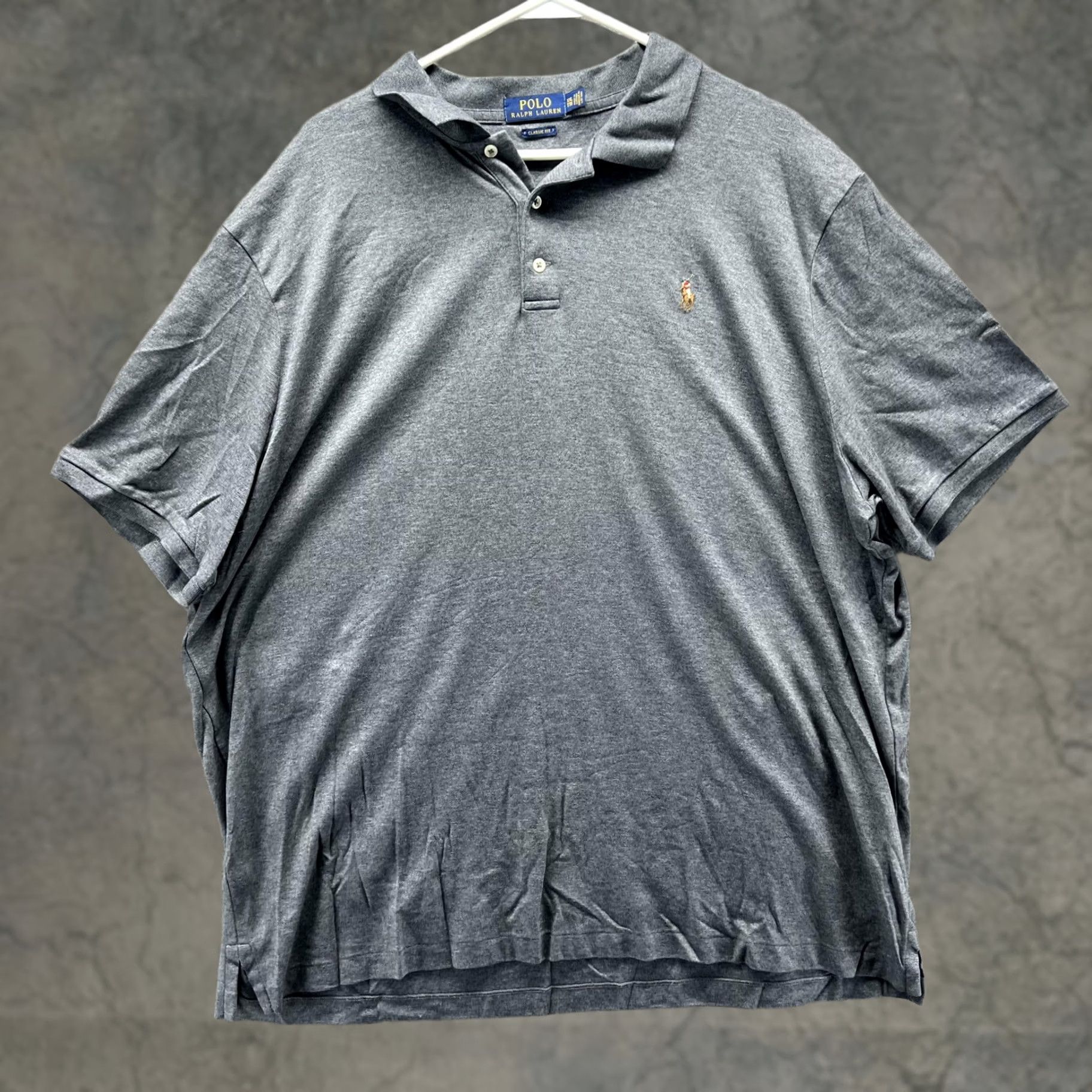 Polo Ralph Lauren Polo Ralph Lauren Polo Shirt Mens 2XL Gray Classic Fit Cotton Pony Logo Pique Shirt Mens XXL Gray Polo Ralph Lauren Short Sleeve Mens 2XL Women? Size US XXL / EU 58 / 5 - 1 Thumbnail