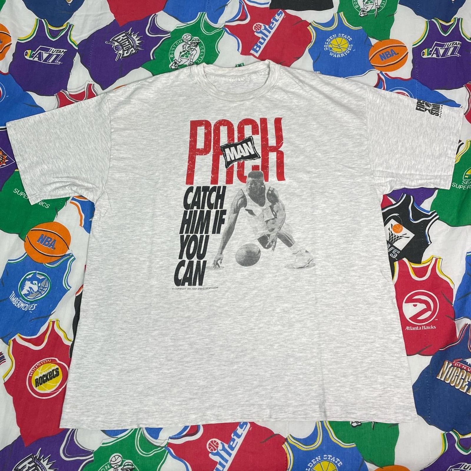 NBA × Vintage VTG 1991 NBA Robert Pack Man Portland Trail Blazers Mens XL Size US XL / EU 56 / 4 - 1 Thumbnail