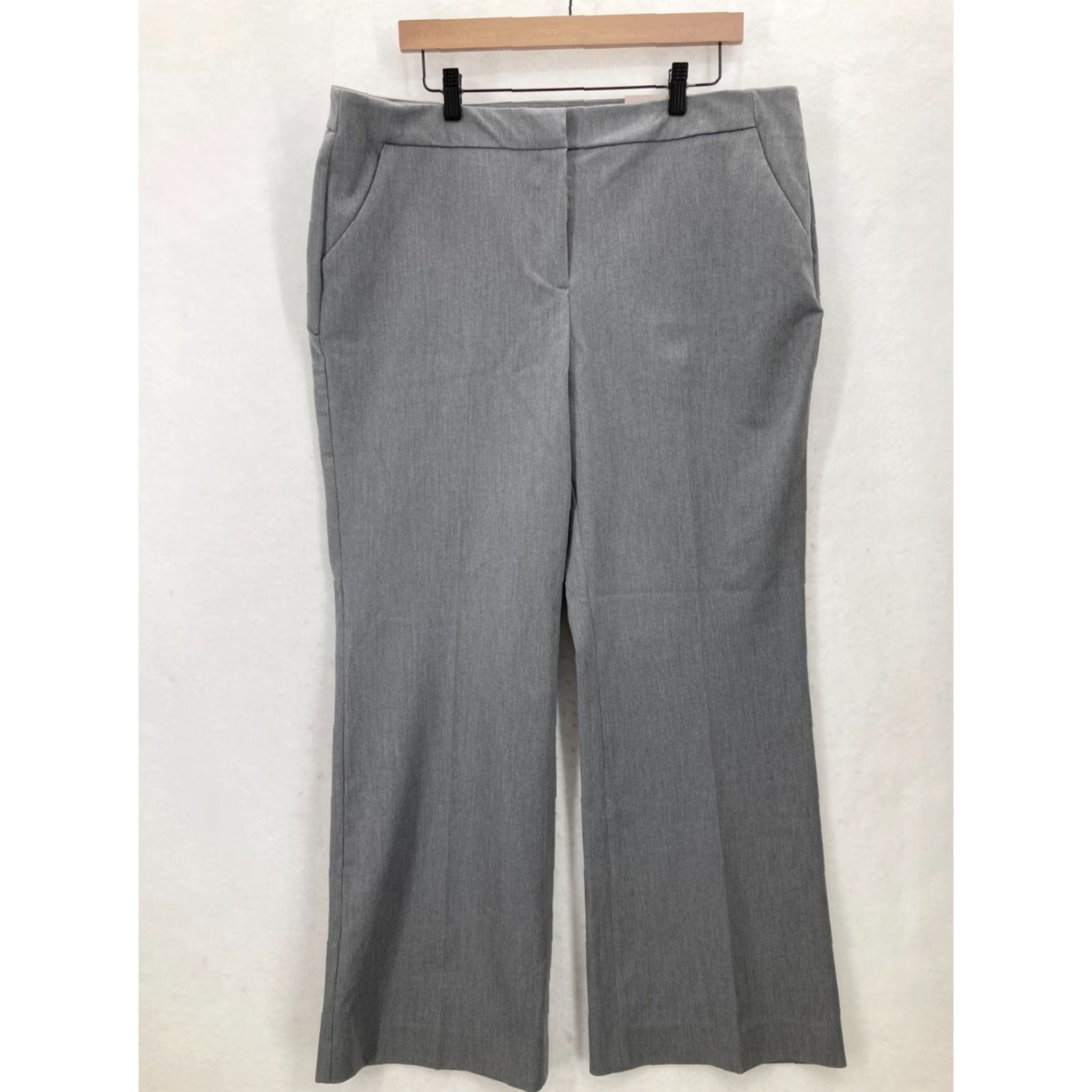 Vintage Chico's So Slimming Trouser Pants Women's Gray Stretch Relaxed Career Office Size 38" / US 16 / IT 52 - 2 Thumbnail