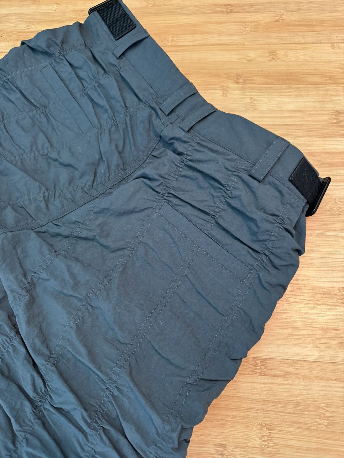 Designer Konstrukt Shrunken Seam Nylon Track Pants Size US 28 / EU 44 - 4 Thumbnail