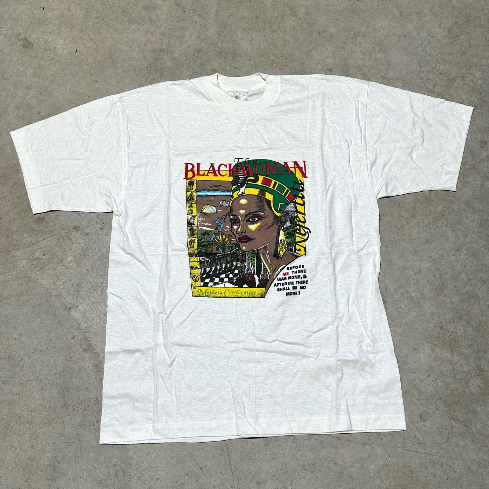 Other Vintage 90s The Black Woman Mother of Civilization Tee Size US XL / EU 56 / 4 - 1 Thumbnail
