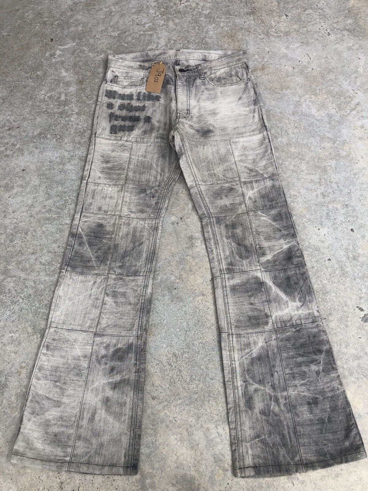 Japanese Brand Y2K Edge Rupert Flared Jeans Distressed Size US 32 / EU 48 - 1 Thumbnail