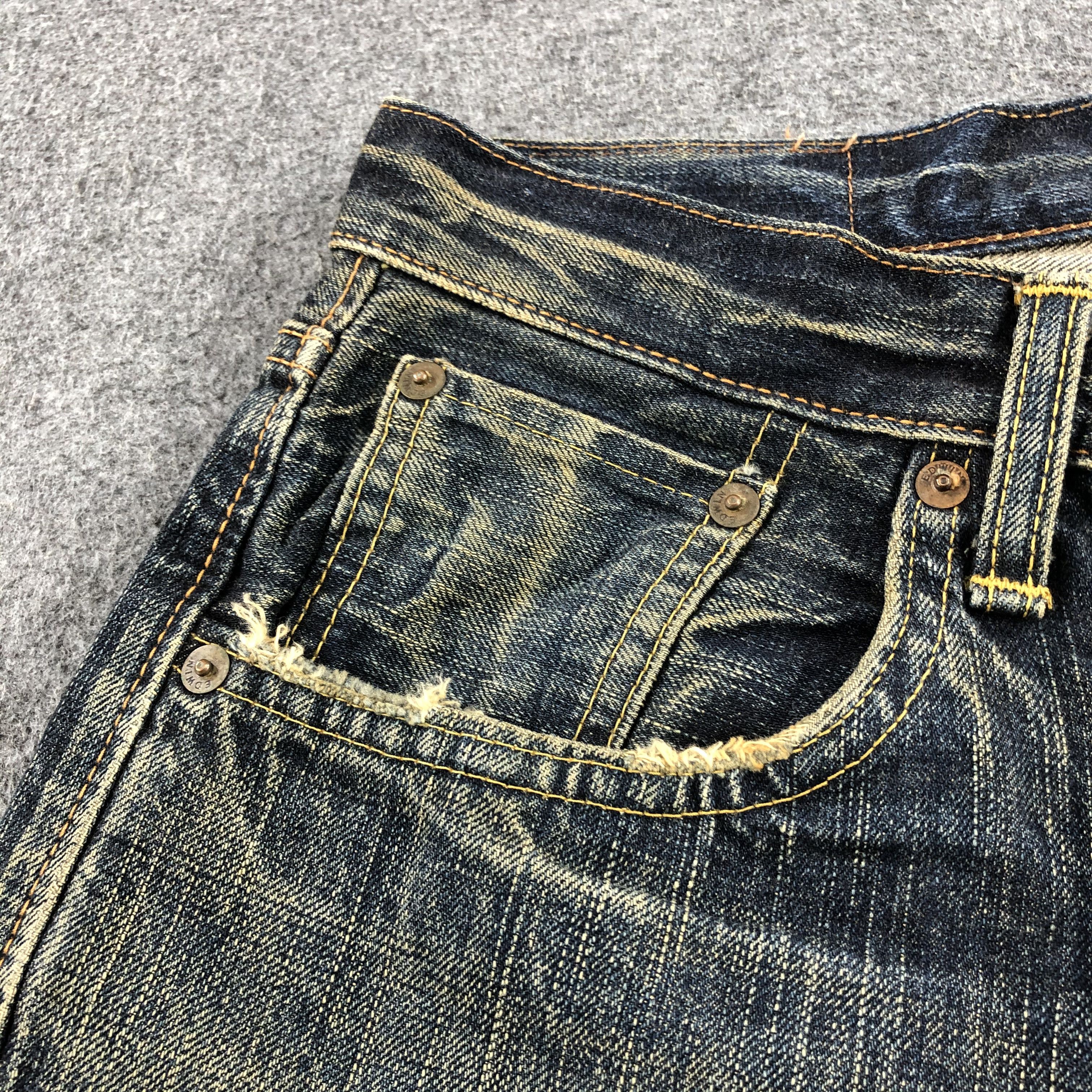 Edwin Vintage Edwin 505 Redline Jeans-J1866 Size US 30 / EU 46 - 9 Thumbnail