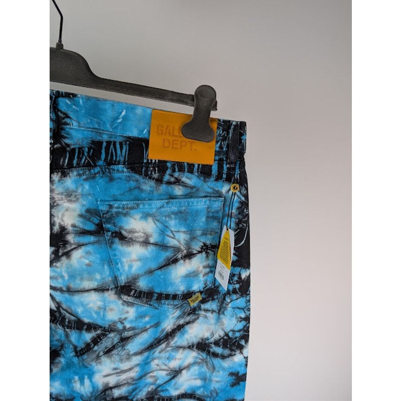 Gallery Dept. o1rshd1 Marley Tie Dye Denim Jeans in Blue / Black / White Size US 36 / EU 52 - 15 Thumbnail
