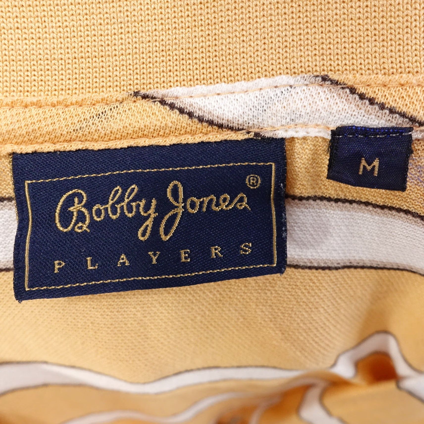 Vintage Vintage Bobby Jones Men's Short Sleeve Striped 100% Cotton Golf Polo Shirt M Orange Size US M / EU 48-50 / 2 - 6 Thumbnail